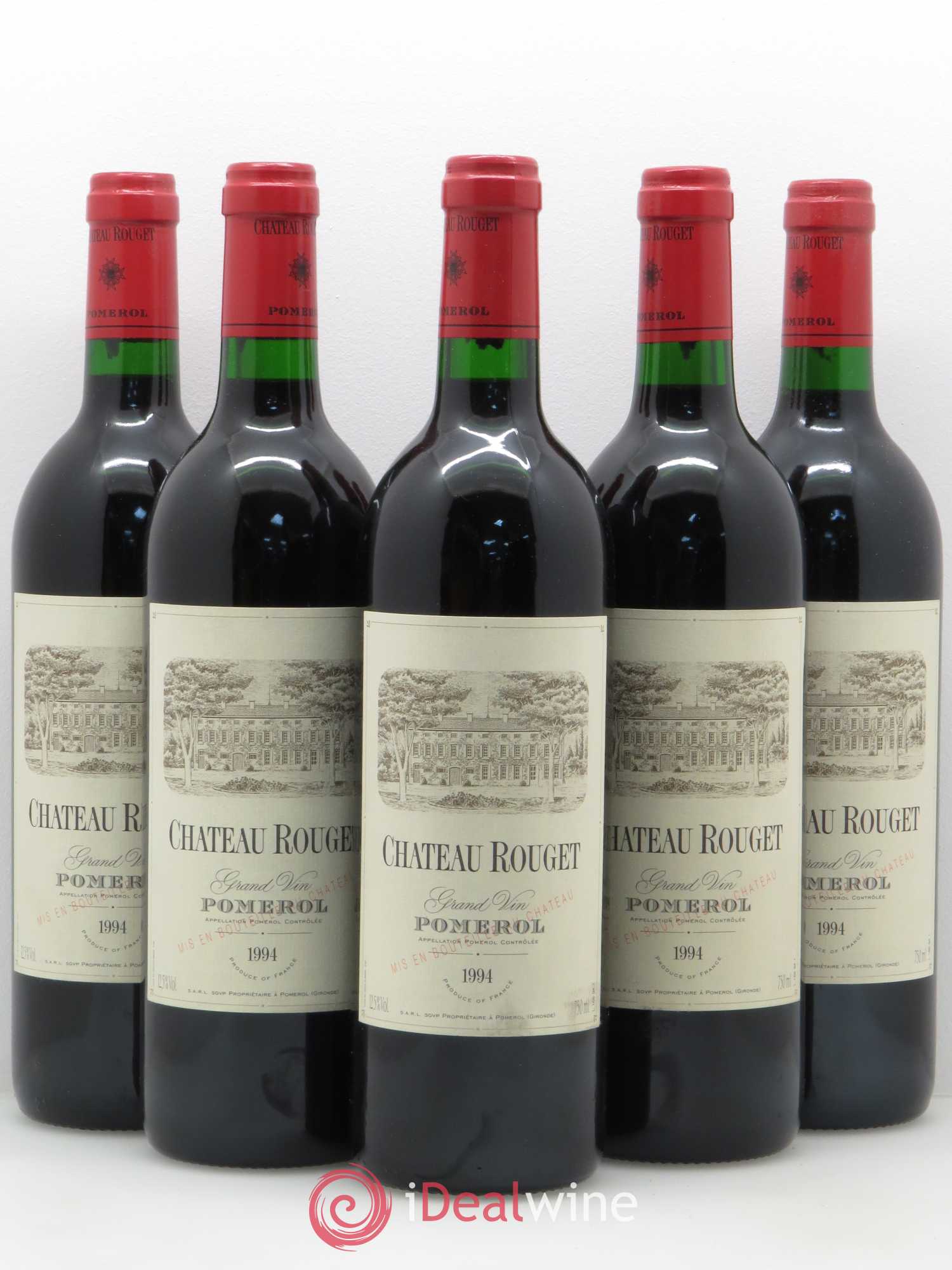 Château Rouget 1994 - Lot of 5 bottles - 0