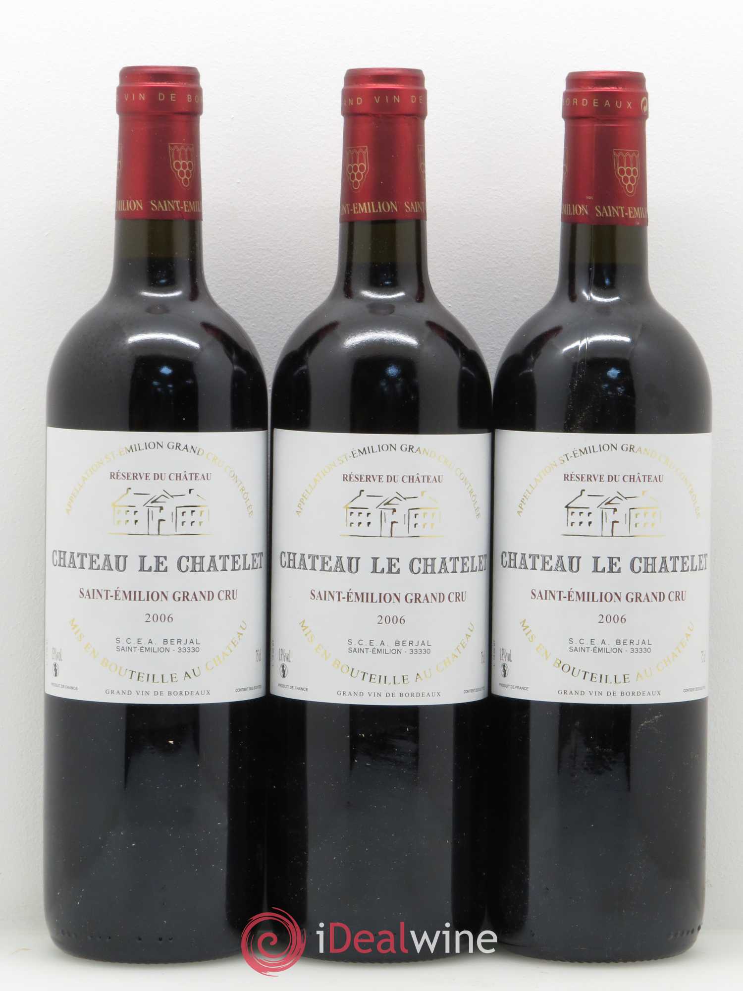 Saint-Émilion château Le Chatelet 2006 - Posten von 12 Flaschen - 3