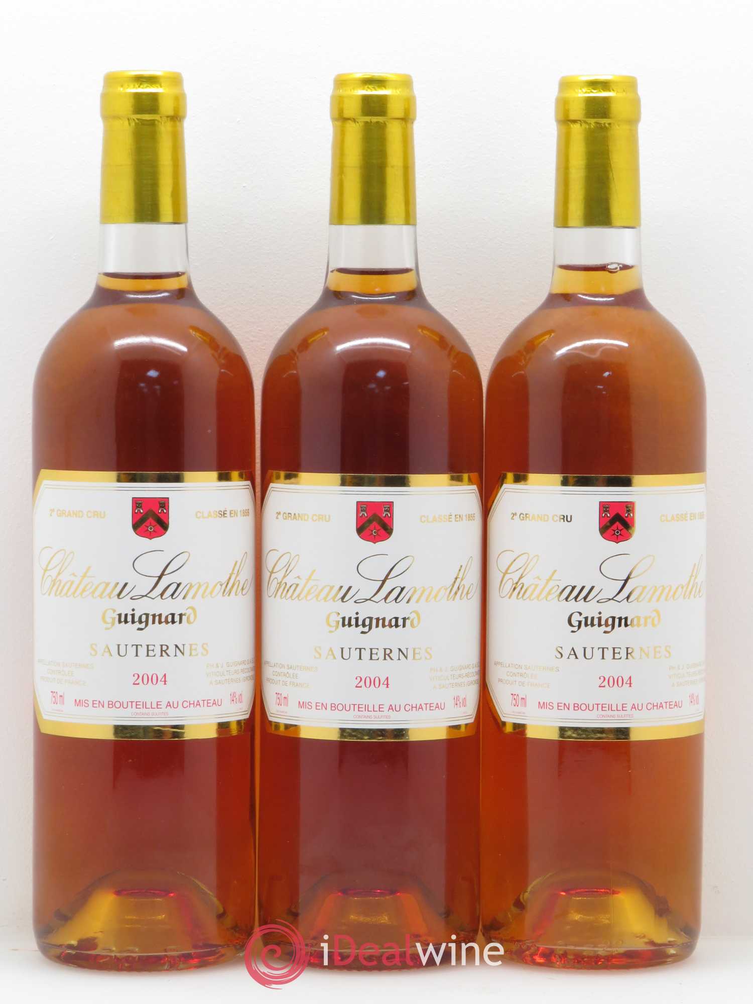 Château Lamothe 2ème Grand Cru Classé guignard 2004 - Lotto di 12 bottiglie - 2