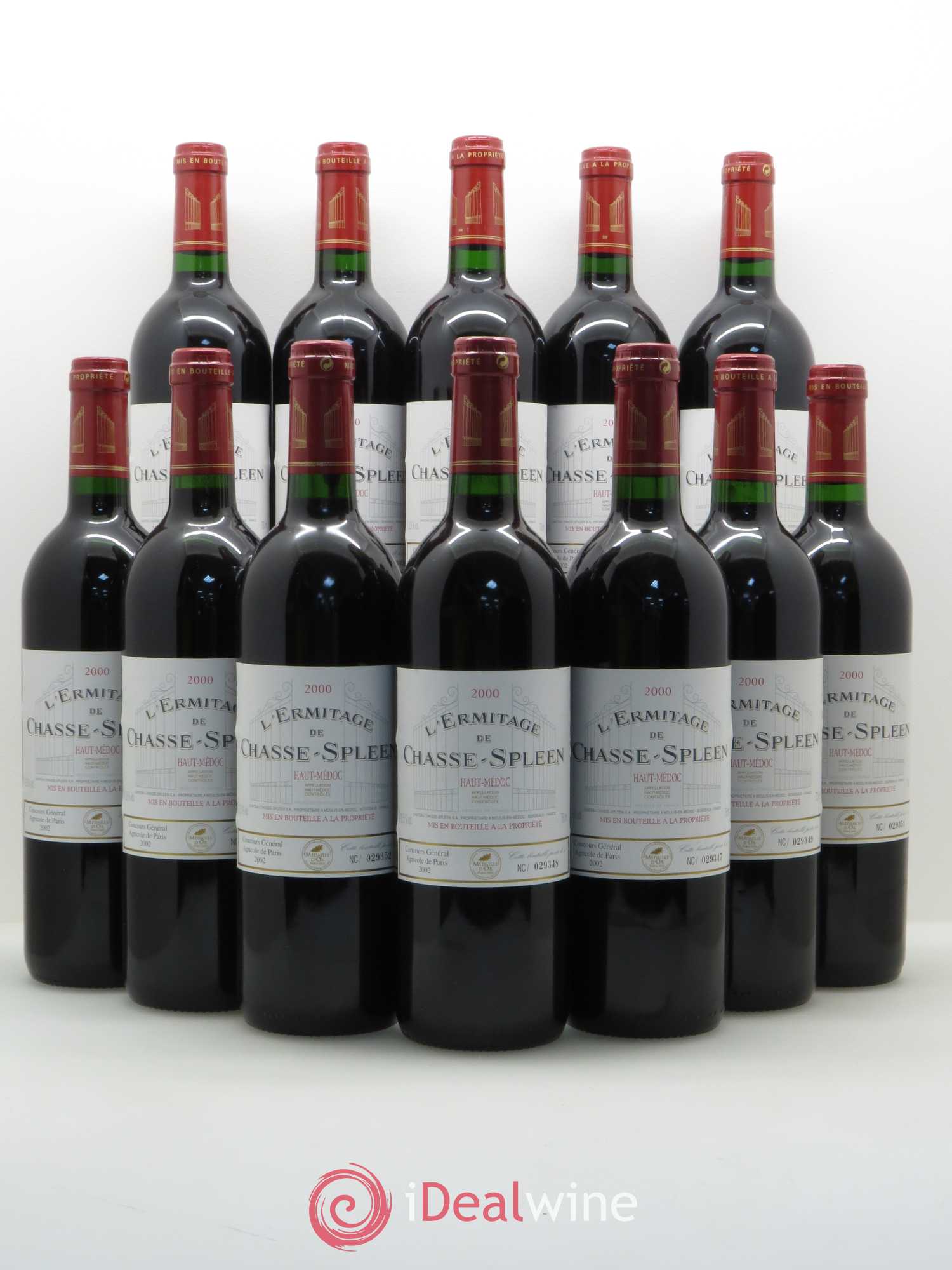 Héritage (Ermitage) de Chasse Spleen 2000 - Lot de 12 bouteilles - 0