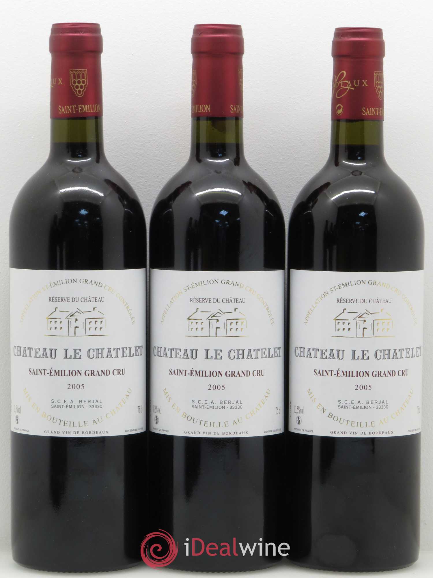 Saint-Émilion château Le Chatelet 2005 - Posten von 12 Flaschen - 1