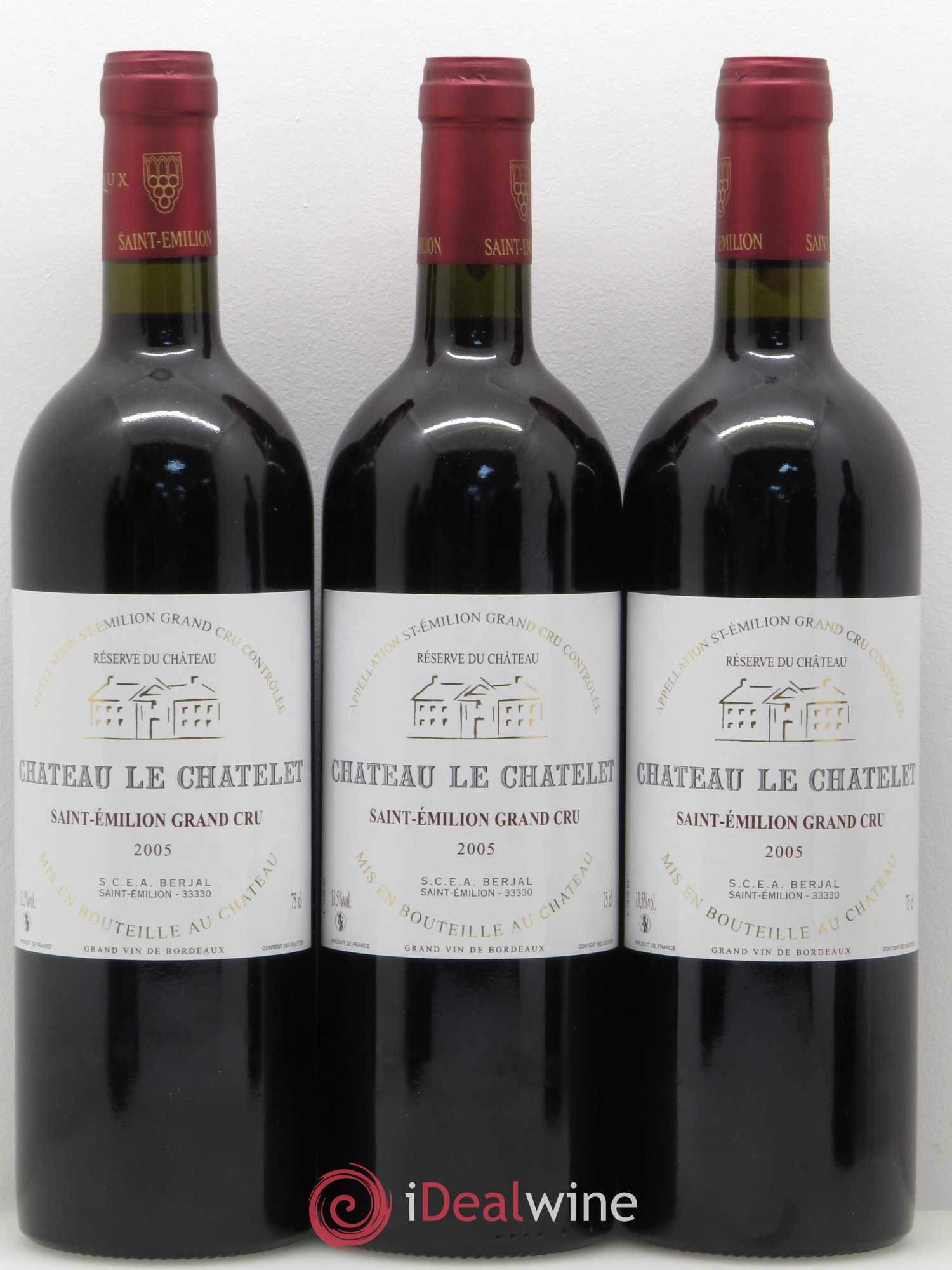 Saint-Émilion château Le Chatelet 2005 - Posten von 12 Flaschen - 3