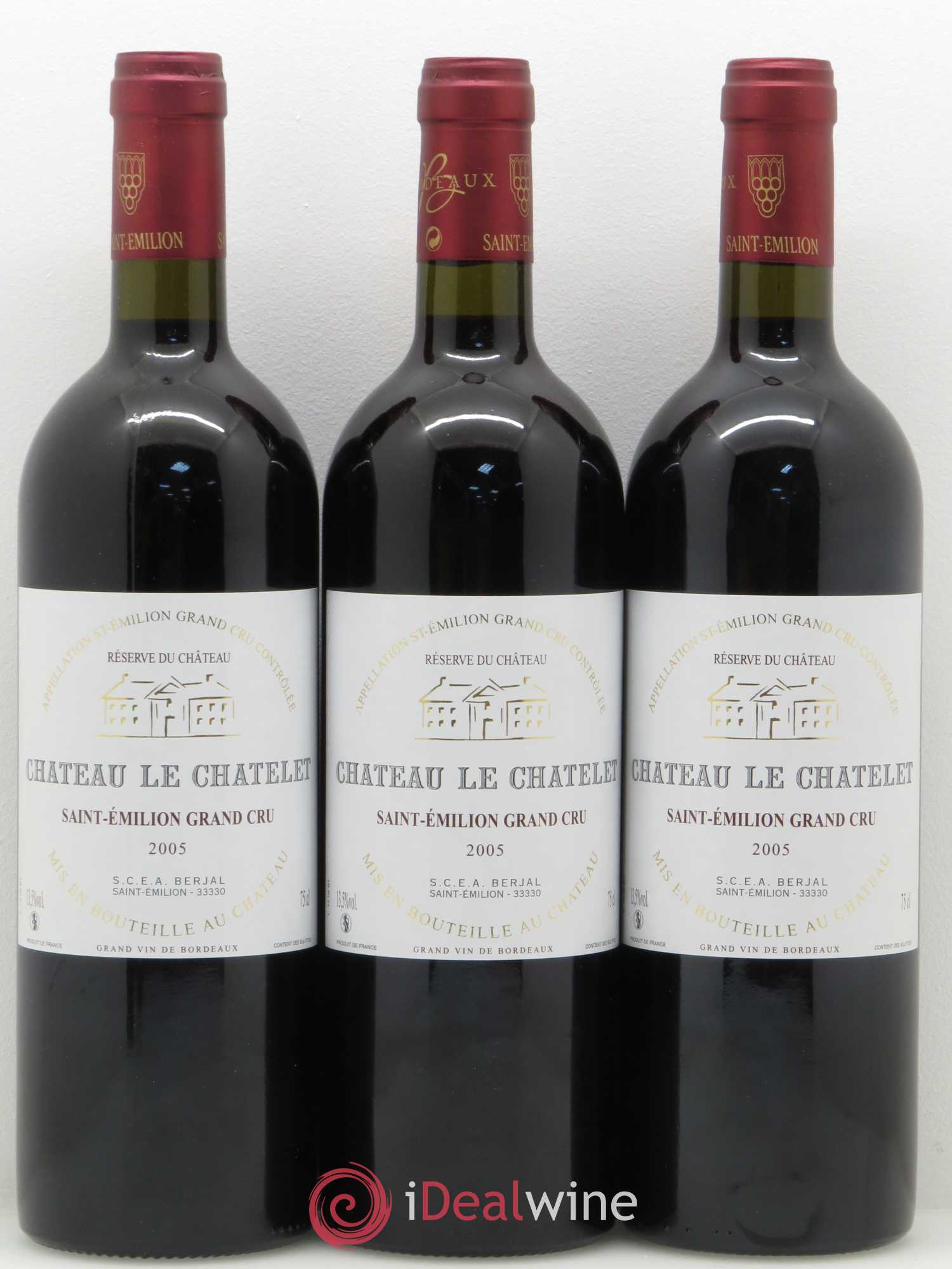 Saint-Émilion château Le Chatelet 2005 - Posten von 12 Flaschen - 4