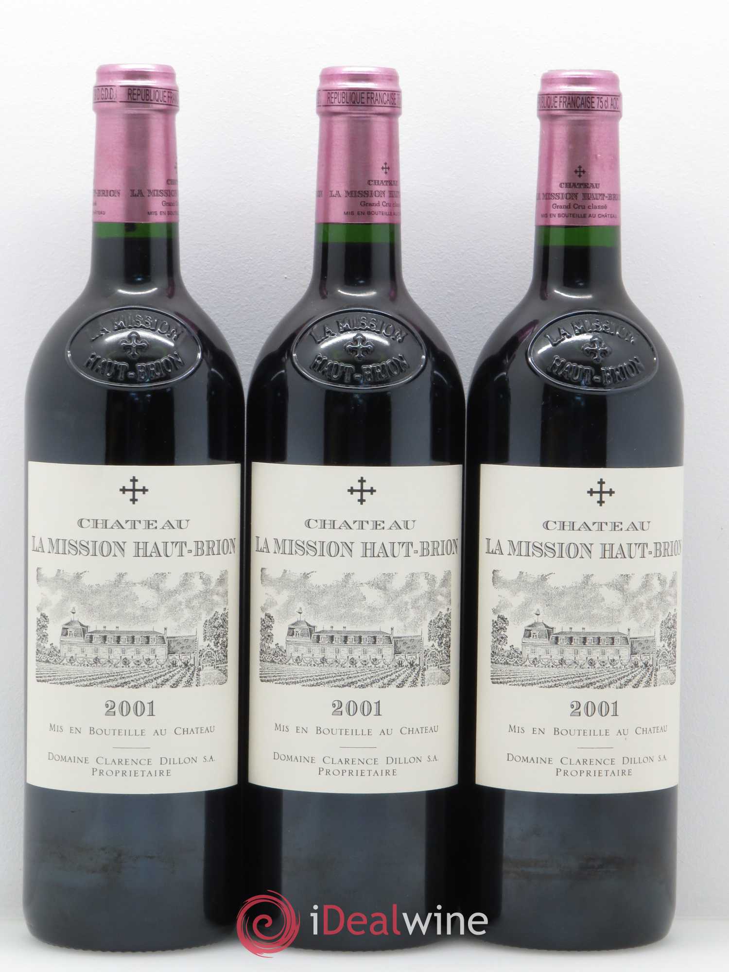 Château la Mission Haut-Brion Cru Classé de Graves 2001 - Lot de 6 bouteilles - 3