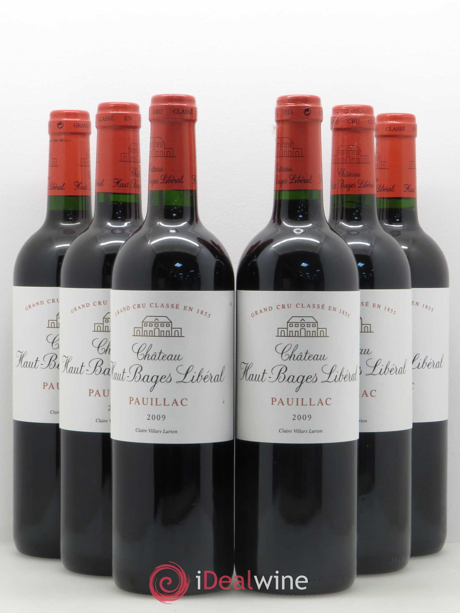 Château Haut Bages Libéral 5ème Grand Cru Classé 2009 - Lot de 6 bouteilles - 0