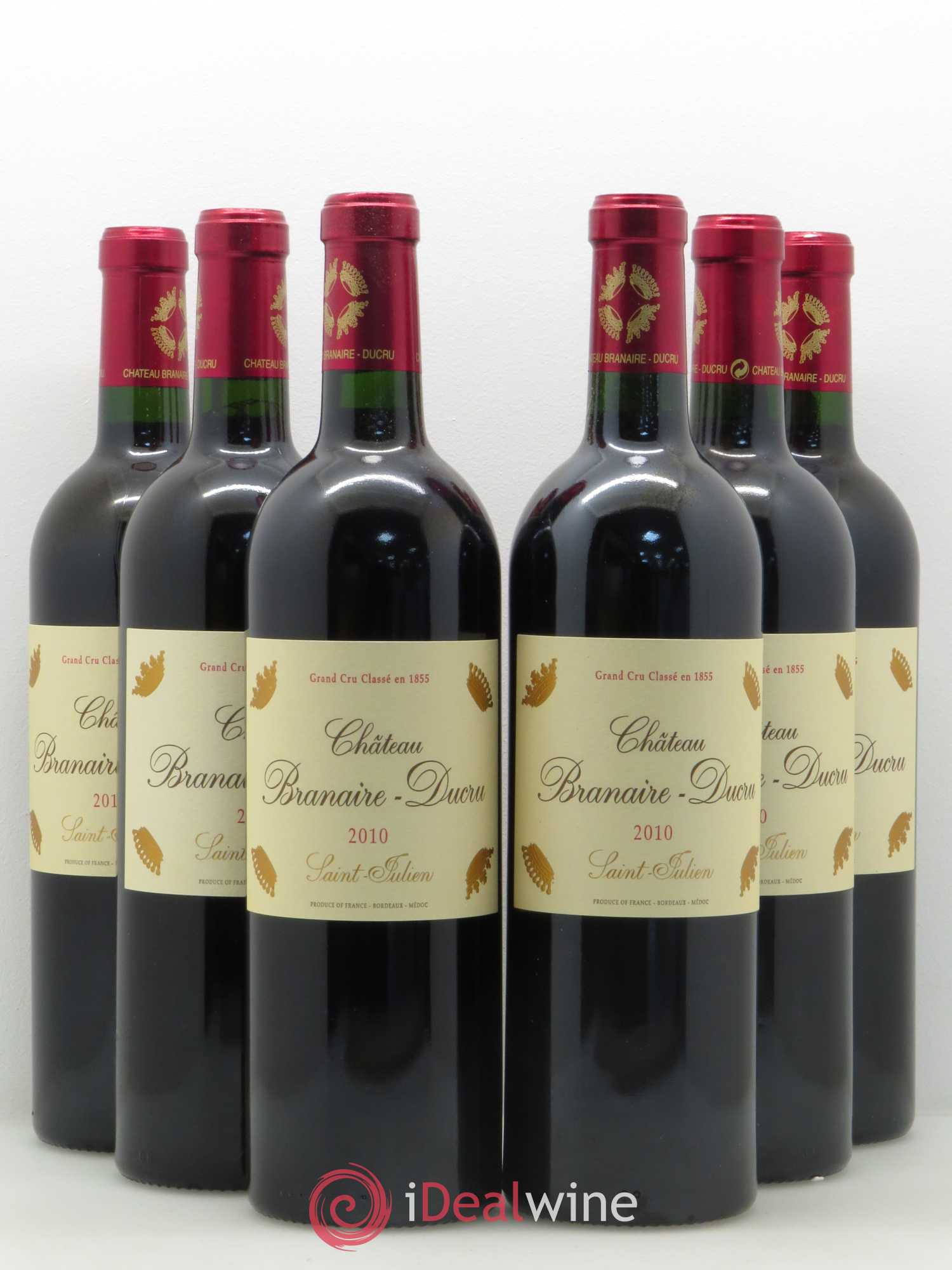 Château Branaire Ducru 4ème Grand Cru Classé 2010 - Lot de 6 bouteilles - 0