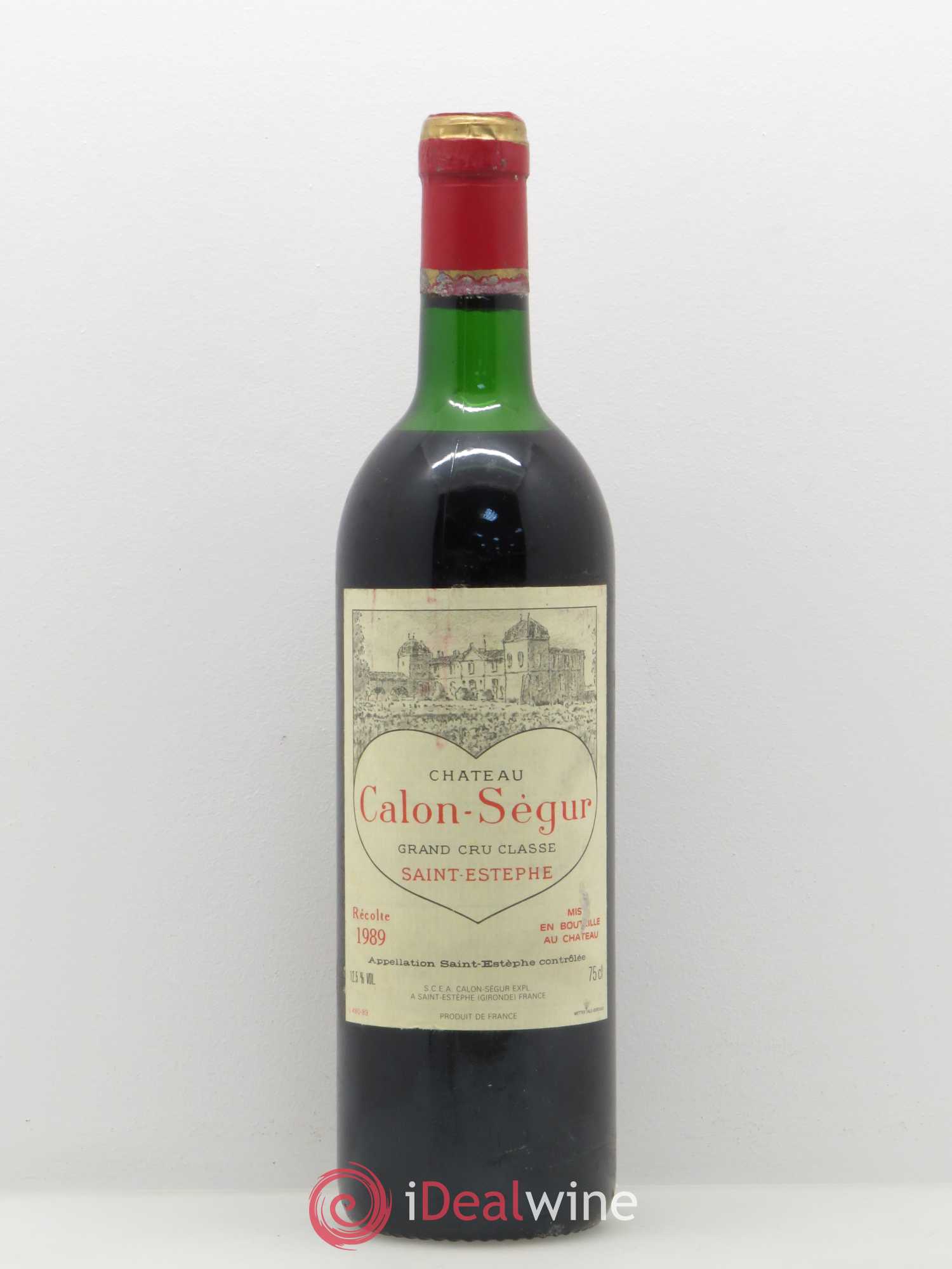 Château Calon Ségur 3ème Grand Cru Classé 1989 - Lot de 1 bouteille - 0