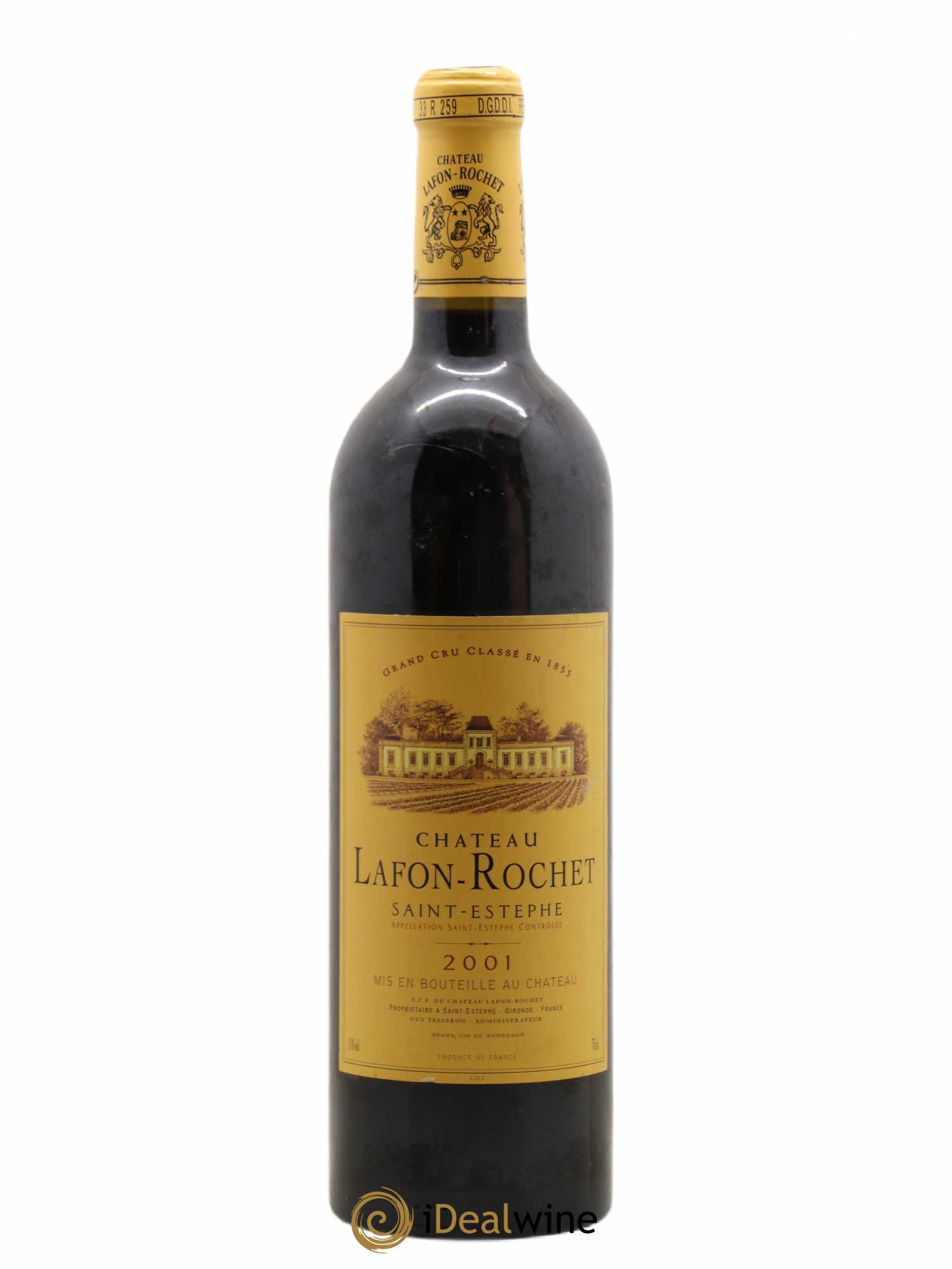 Château Lafon Rochet 4ème Grand Cru Classé 2001 - Lot de 1 bouteille - 0