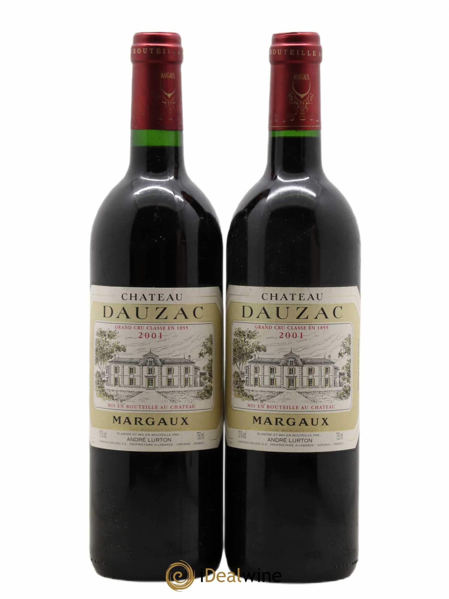 Château Dauzac 5ème Grand Cru Classé 2001 - Lot de 2 bouteilles - 0