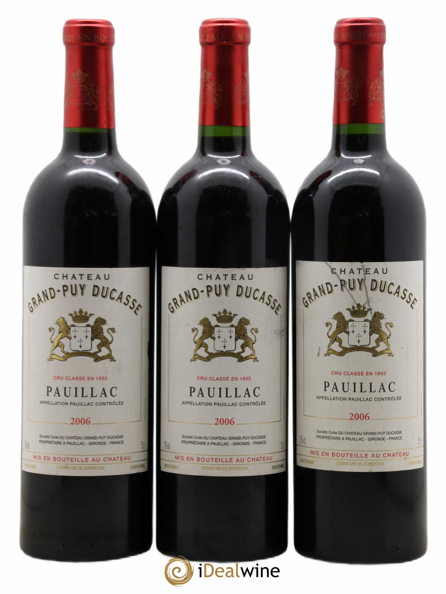 Château Grand Puy Ducasse 5ème Grand Cru Classé 2006 - Lot de 3 bouteilles - 0