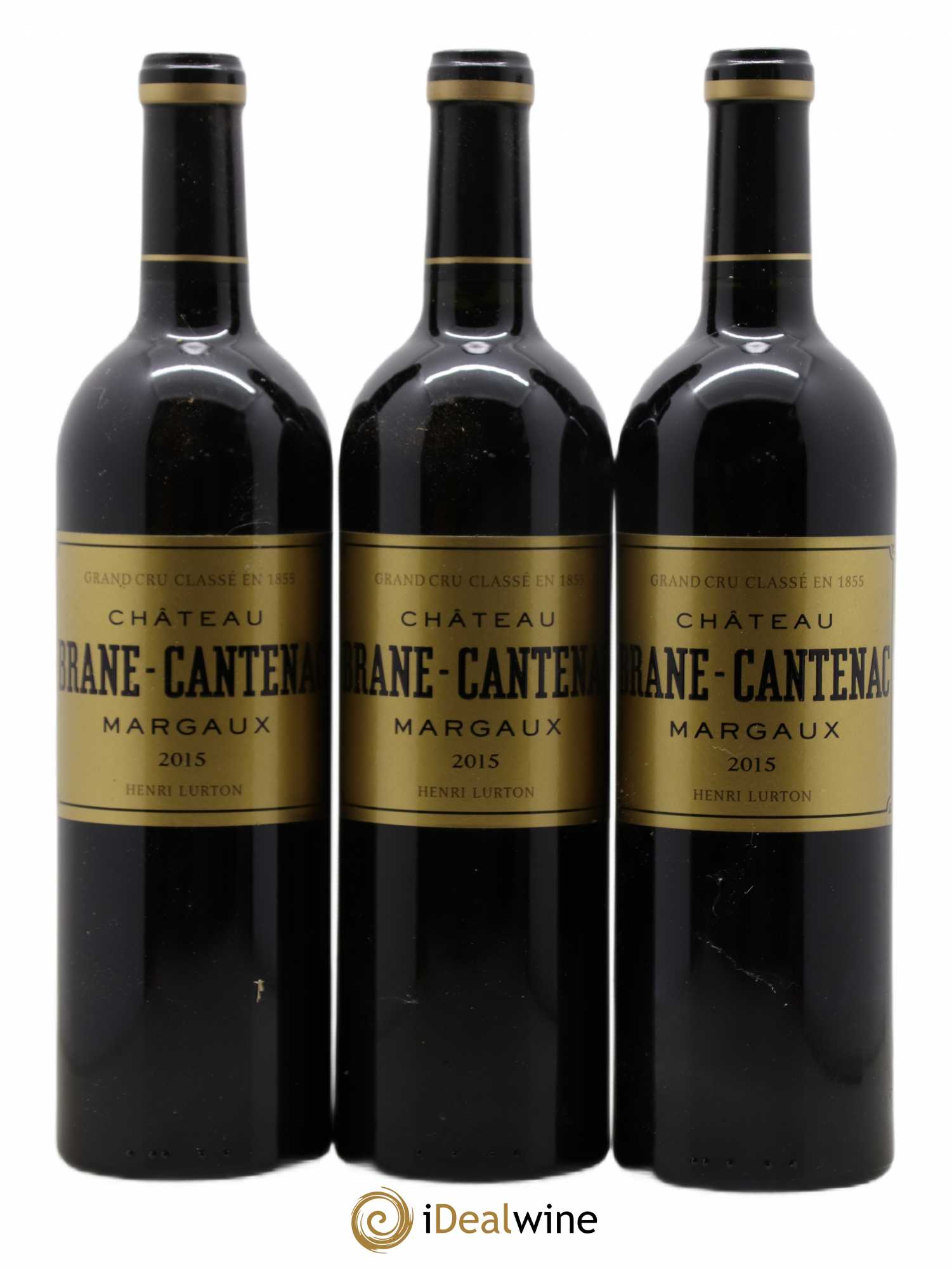 Château Brane Cantenac 2ème Grand Cru Classé 2015 - Lot de 3 bouteilles - 0