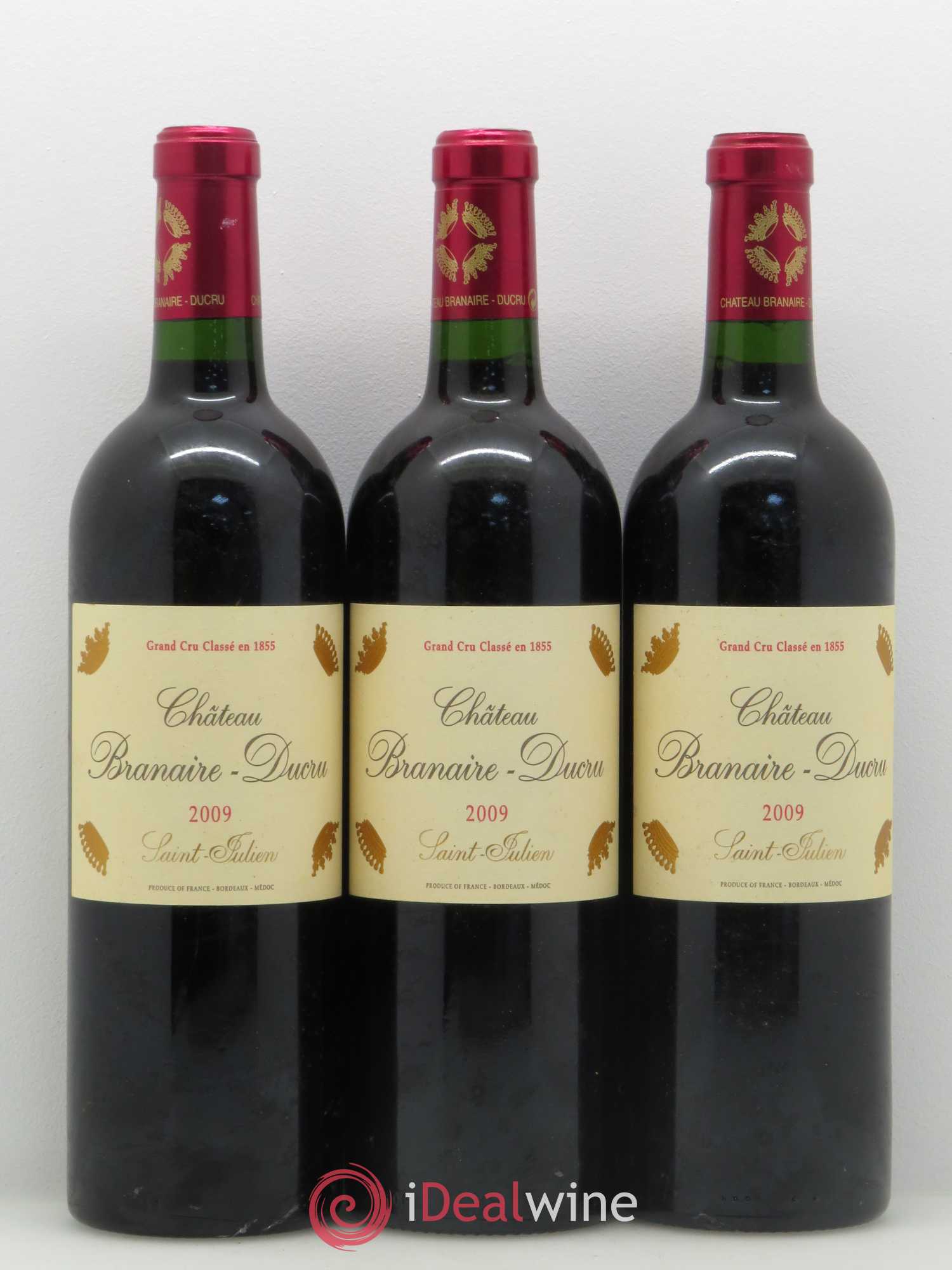 Château Branaire Ducru 4ème Grand Cru Classé 2009 - Lot de 3 bouteilles - 0