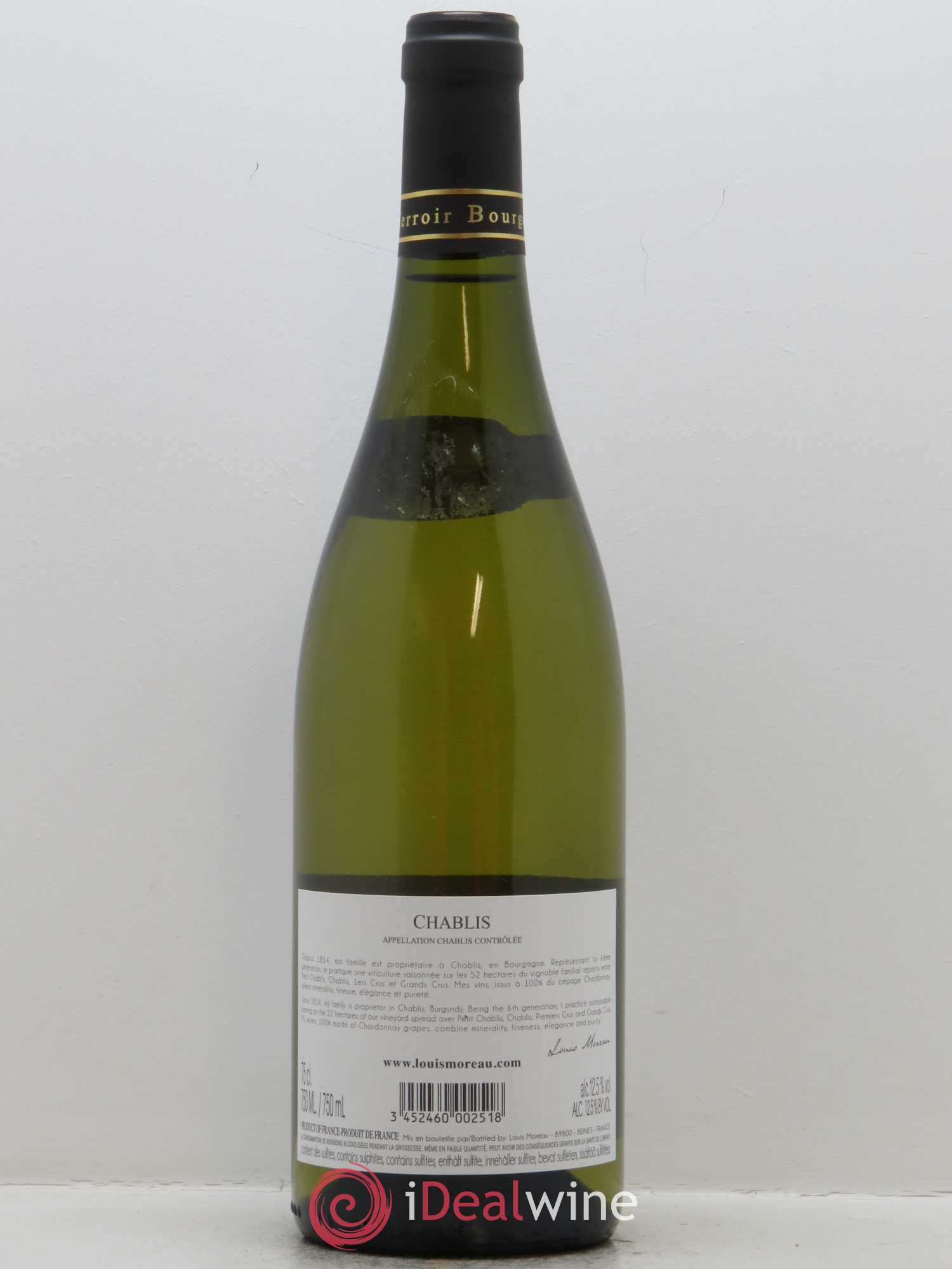 Chablis Louis Moreau 2017 - Lot de 1 bouteille - 1
