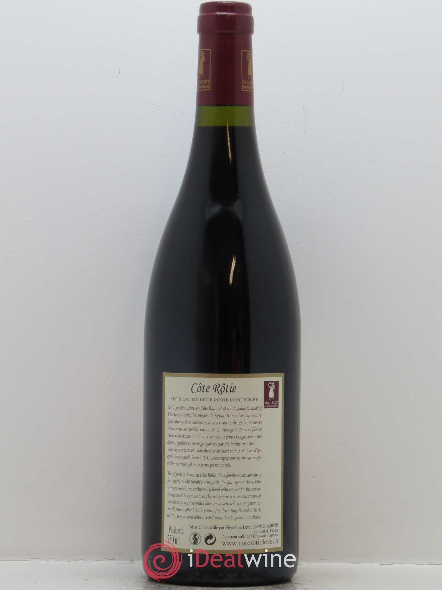Côte-Rôtie Maestria Vignobles Levet 2016 - Lot de 1 bouteille - 1