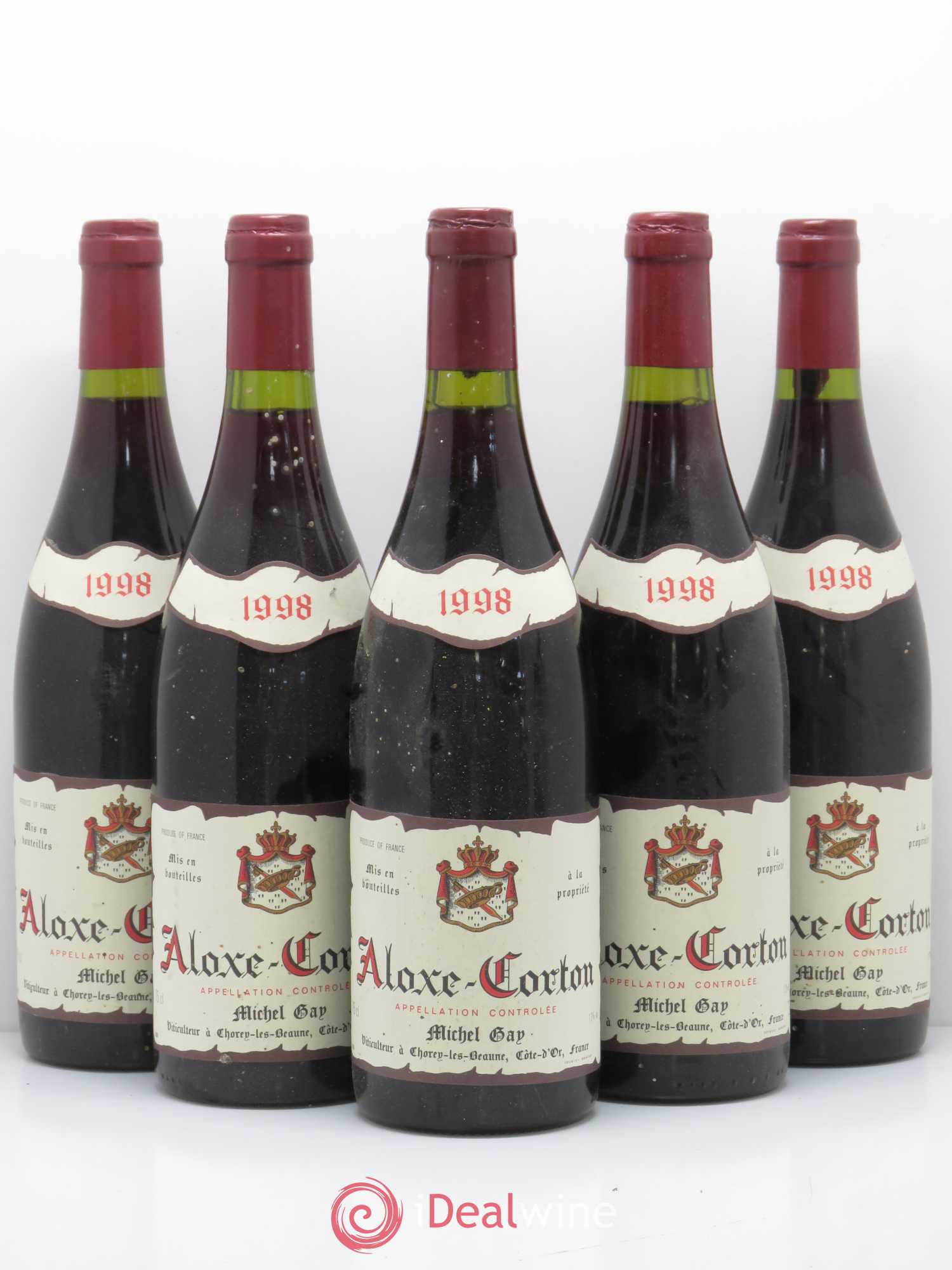 Aloxe-Corton Michel Gap 1998 - Lot de 5 bouteilles - 0
