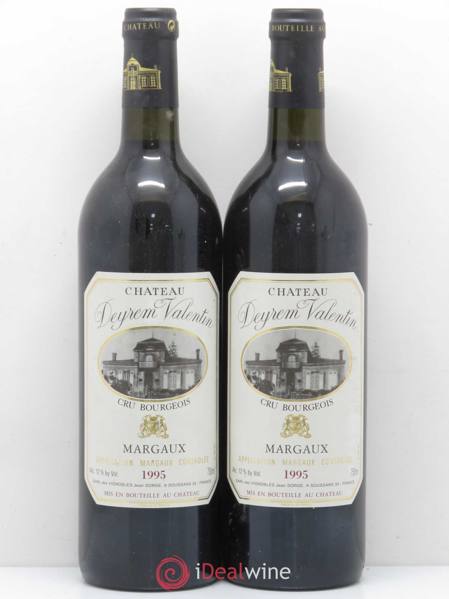 Château Deyrem Valentin Cru Bourgeois 1995 - Lotto di 5 bottiglie - 2