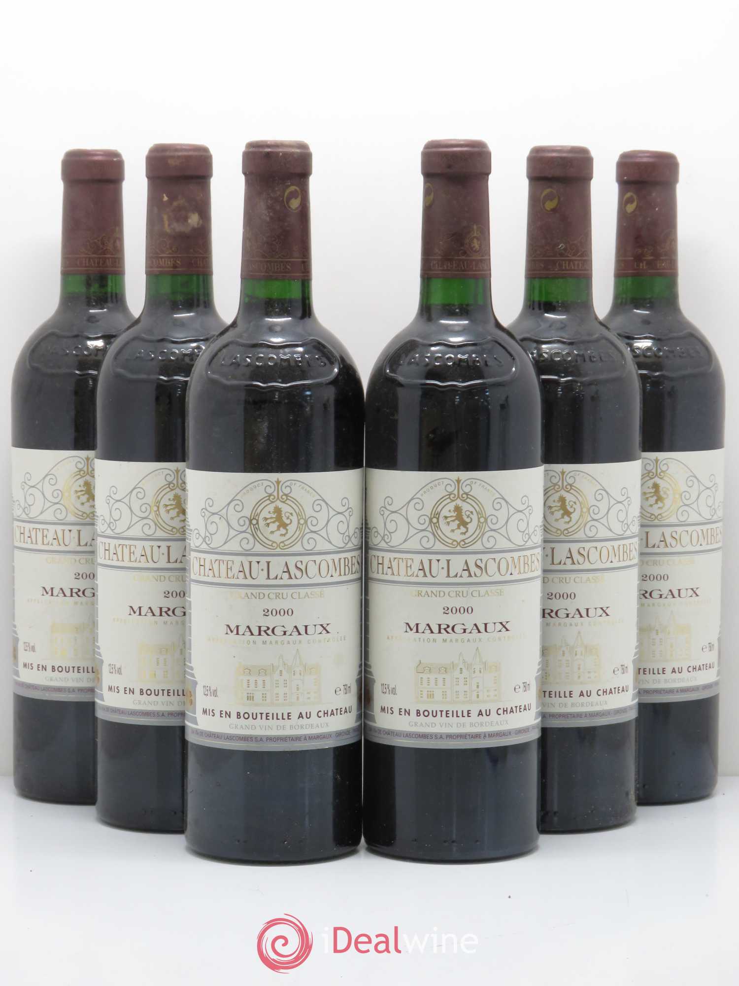 Château Lascombes 2ème Grand Cru Classé 2000 - Lot de 6 bouteilles - 0