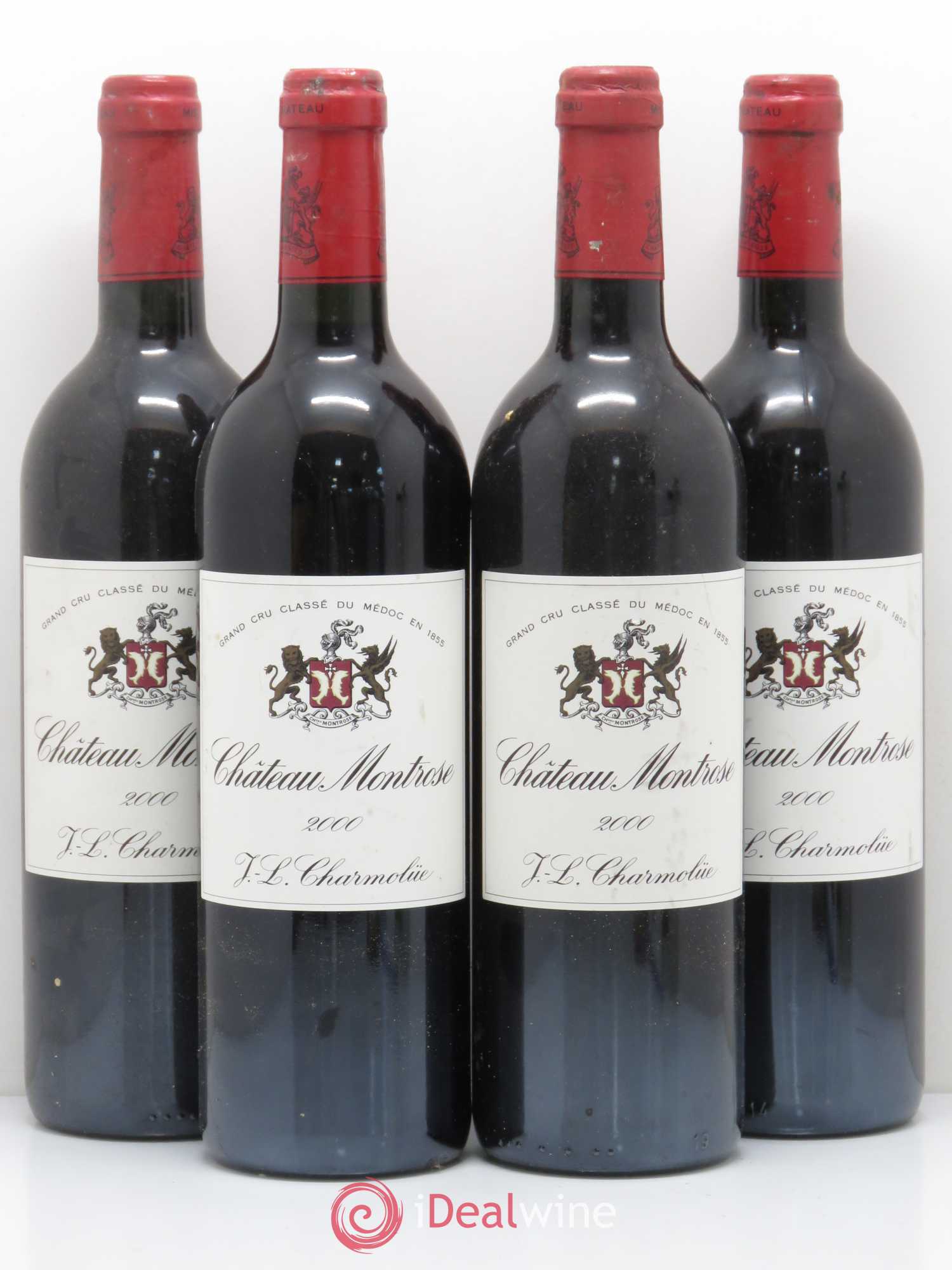 Château Montrose 2ème Grand Cru Classé 2000 - Lot de 4 bouteilles - 0