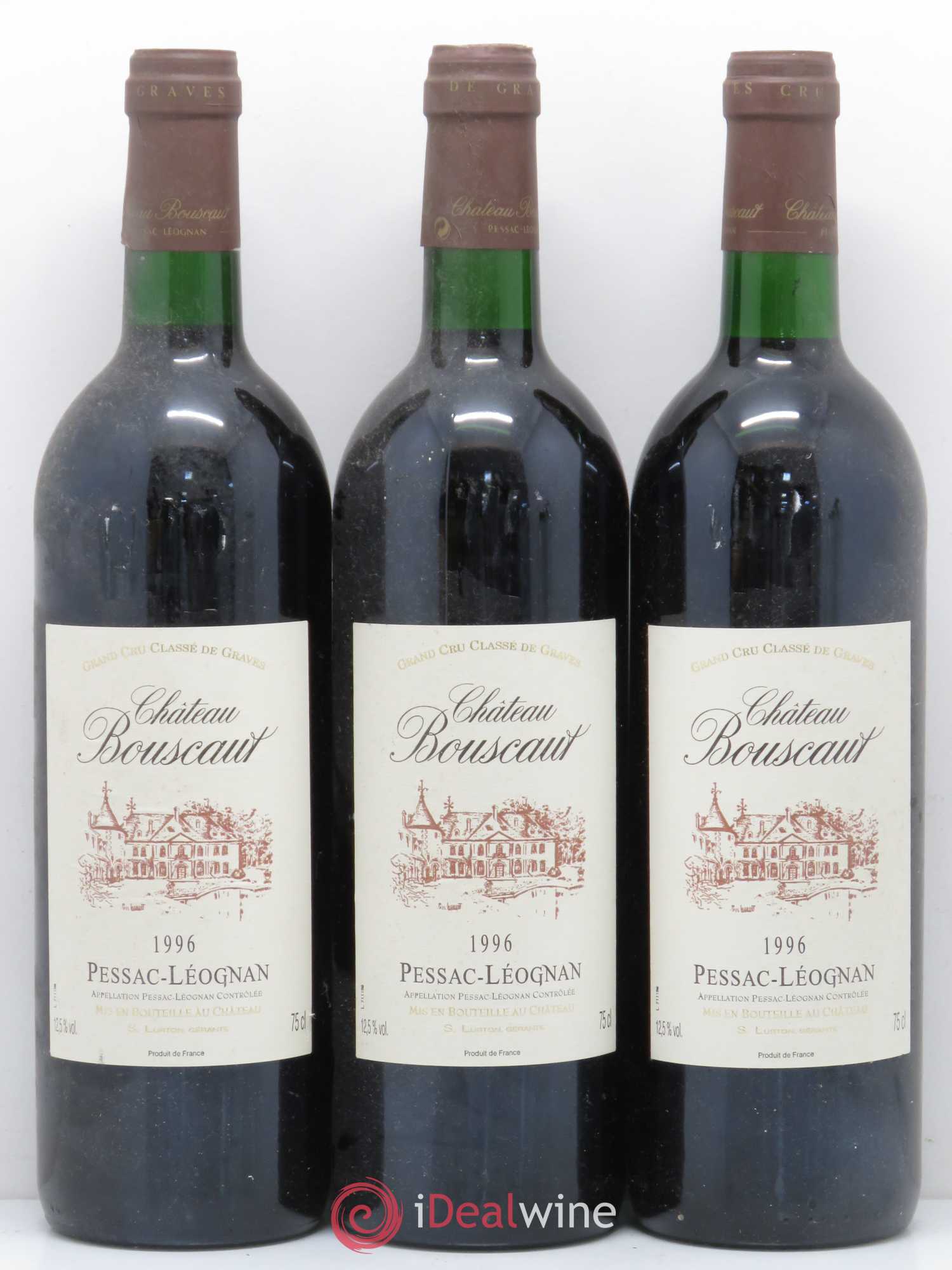 Château Bouscaut Cru Classé de Graves 1996 - Lot of 6 bottles - 2