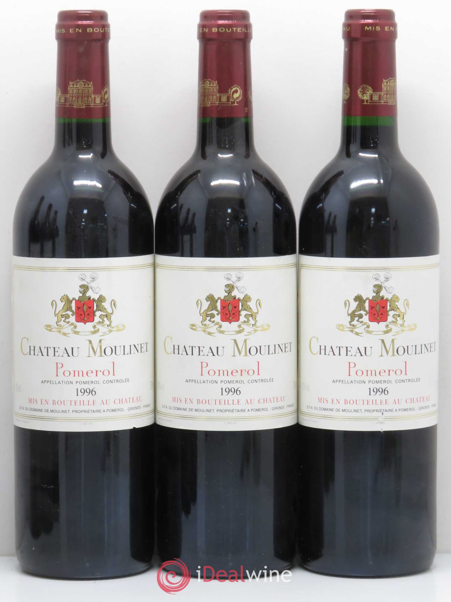Château Moulinet 1996 - Lot de 6 bouteilles - 1