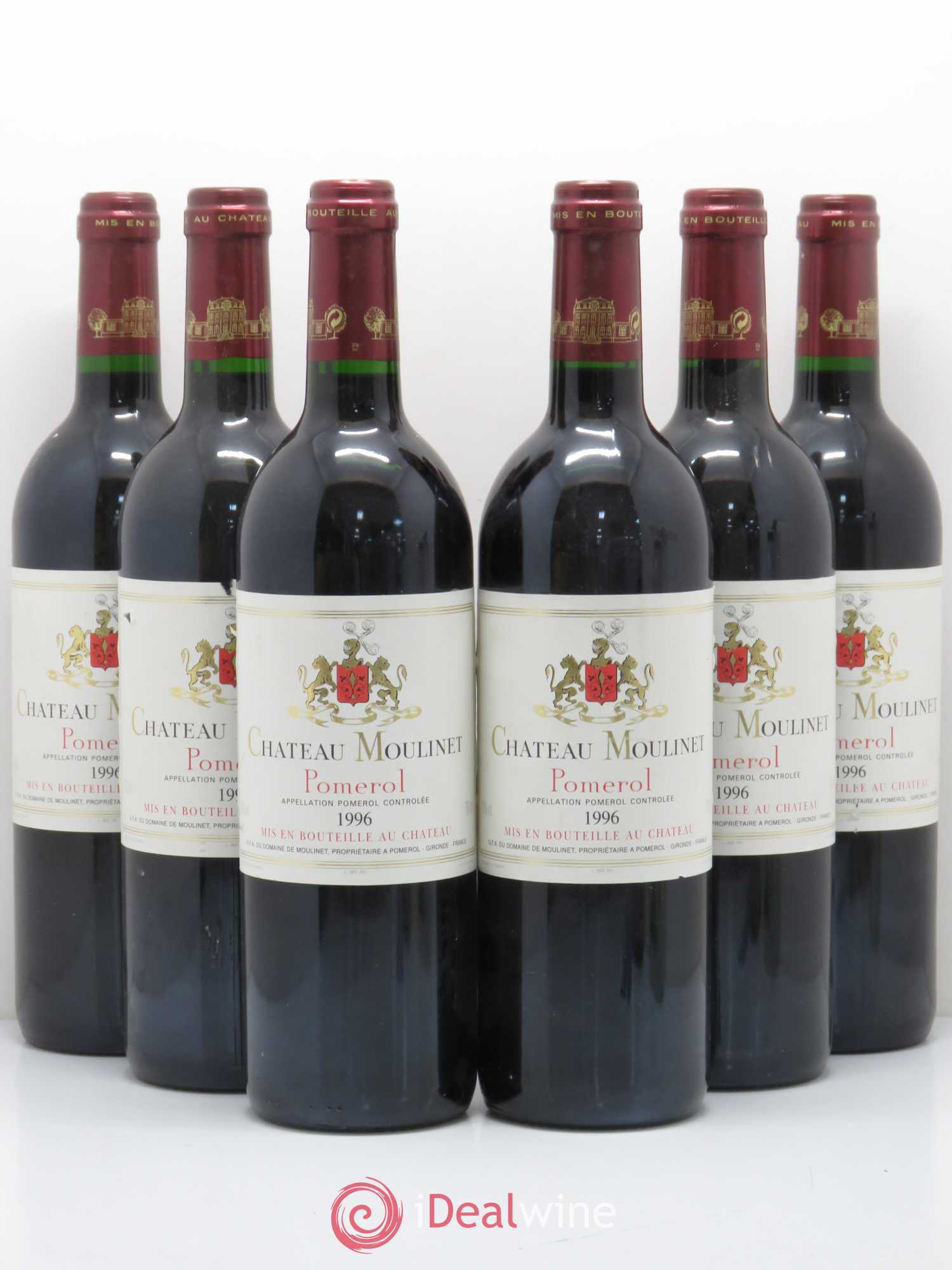 Château Moulinet 1996 - Lot de 6 bouteilles - 0