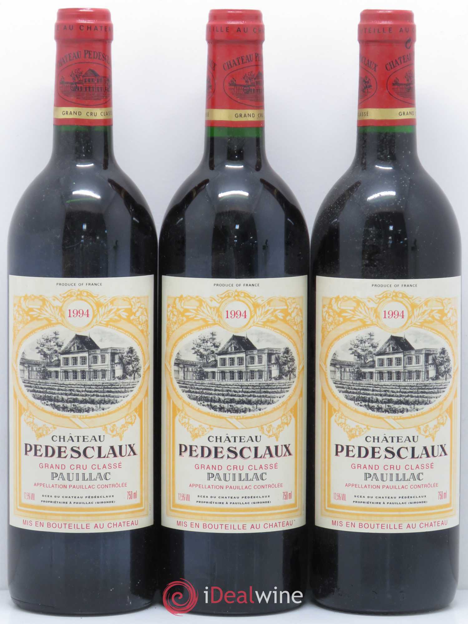 Château Pedesclaux 5ème Grand Cru Classé 1994 - Lot de 3 bouteilles - 0