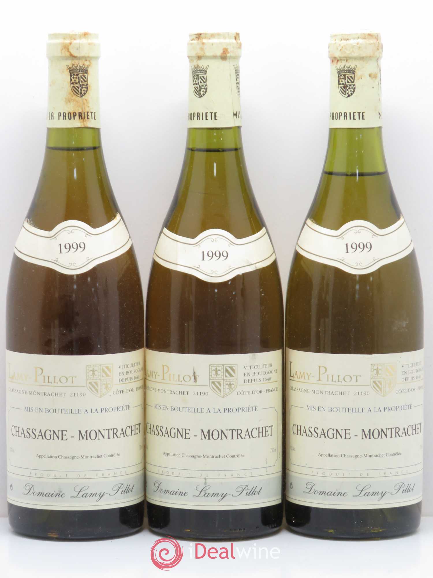 Chassagne-Montrachet Domaine Lamy Pillot 1999 - Lot de 5 bouteilles - 1