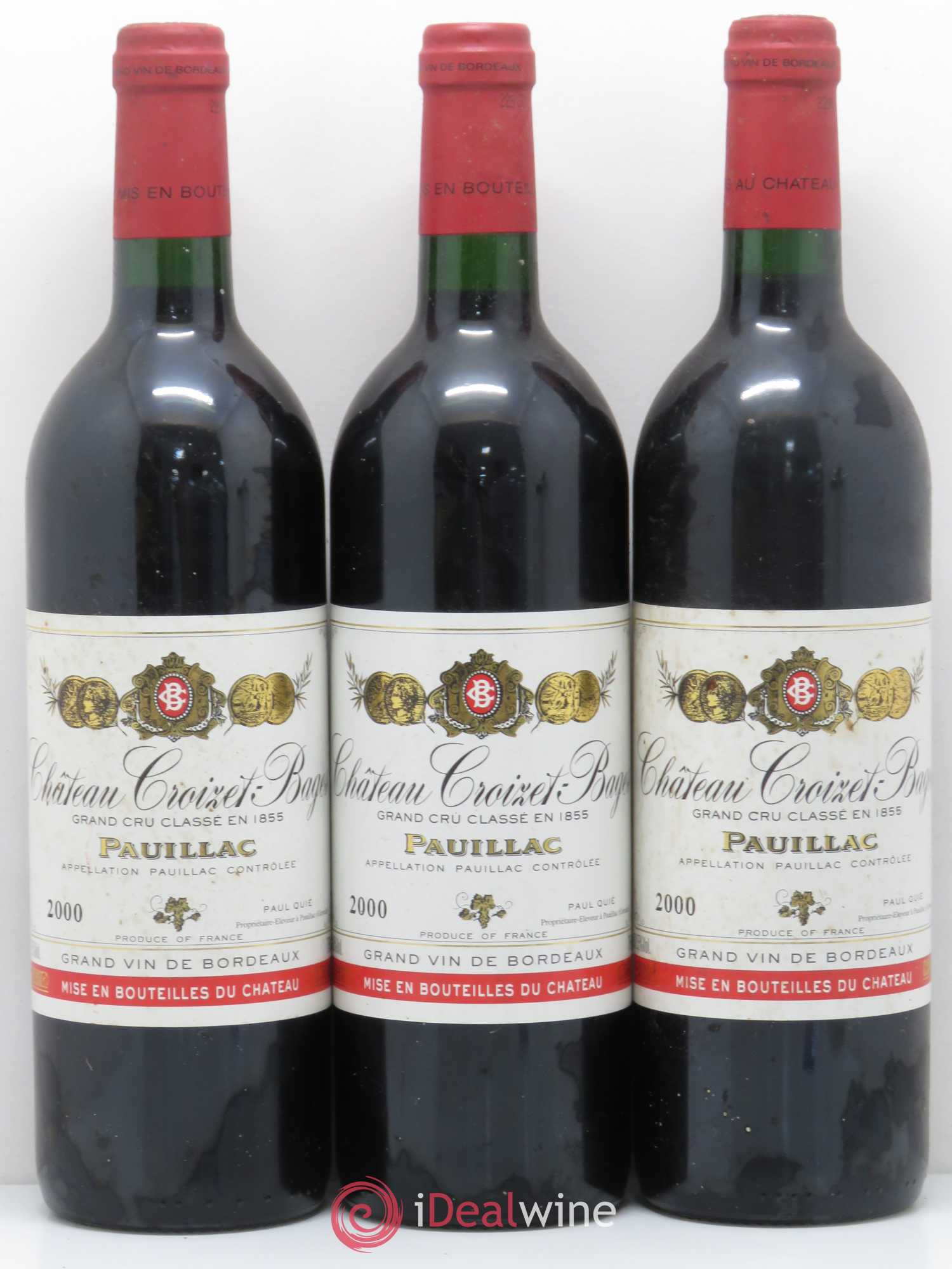 Château Croizet Bages 5ème Grand Cru Classé 2000 - Lot de 6 bouteilles - 2