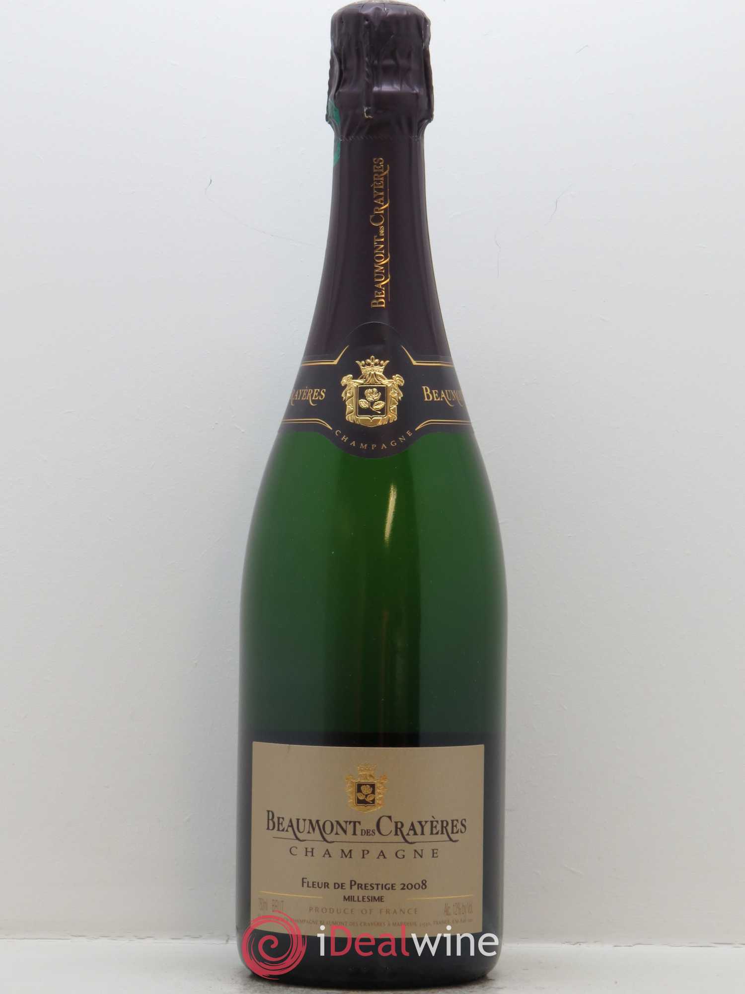 Fleur de Prestige Brut Beaumont des Crayères 2008 - Lot de 1 bouteille - 0