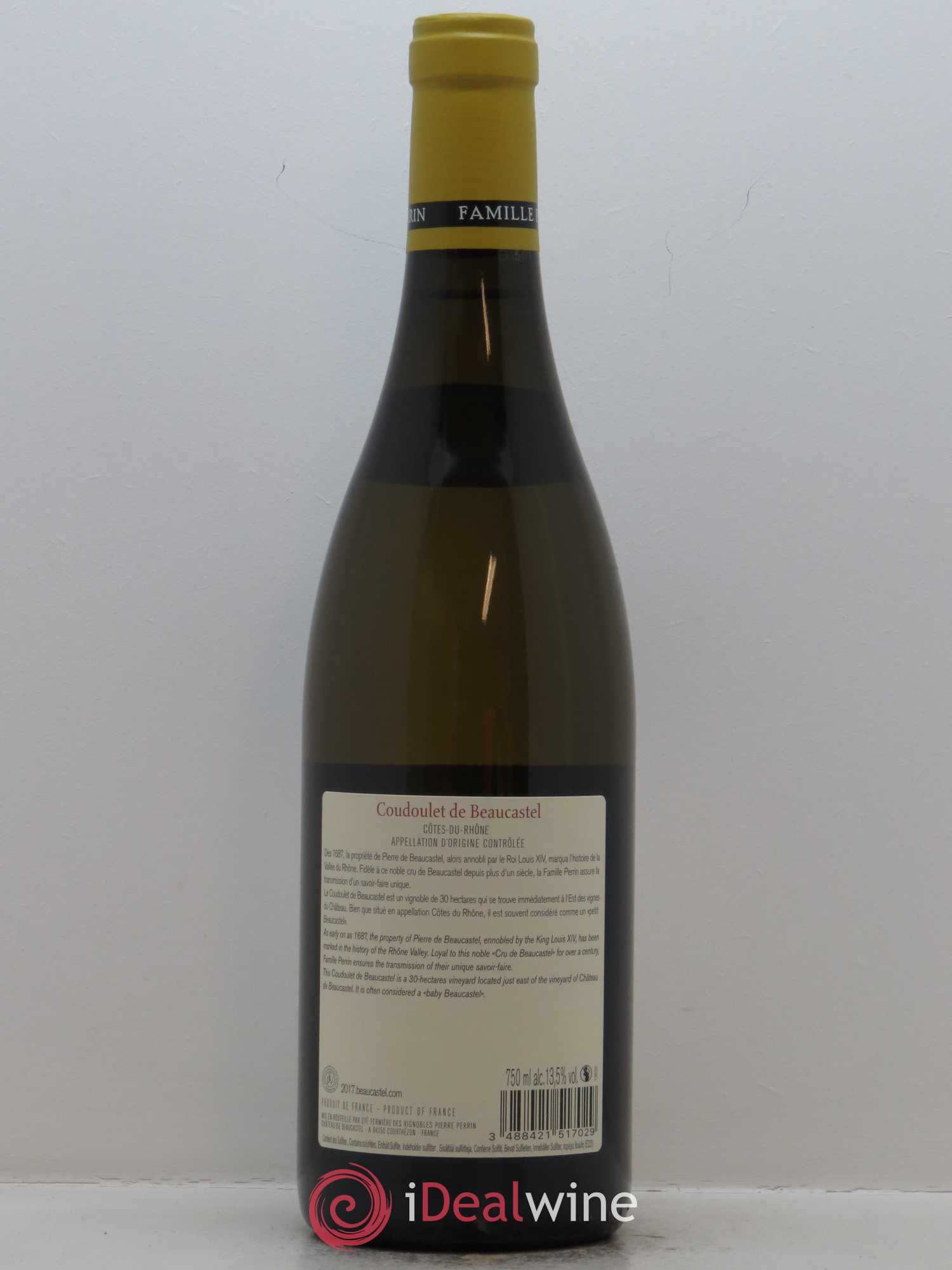 Côtes-du-Rhône Coudoulet de Beaucastel Famille Perrin 2017 - Lot de 1 bouteille - 1