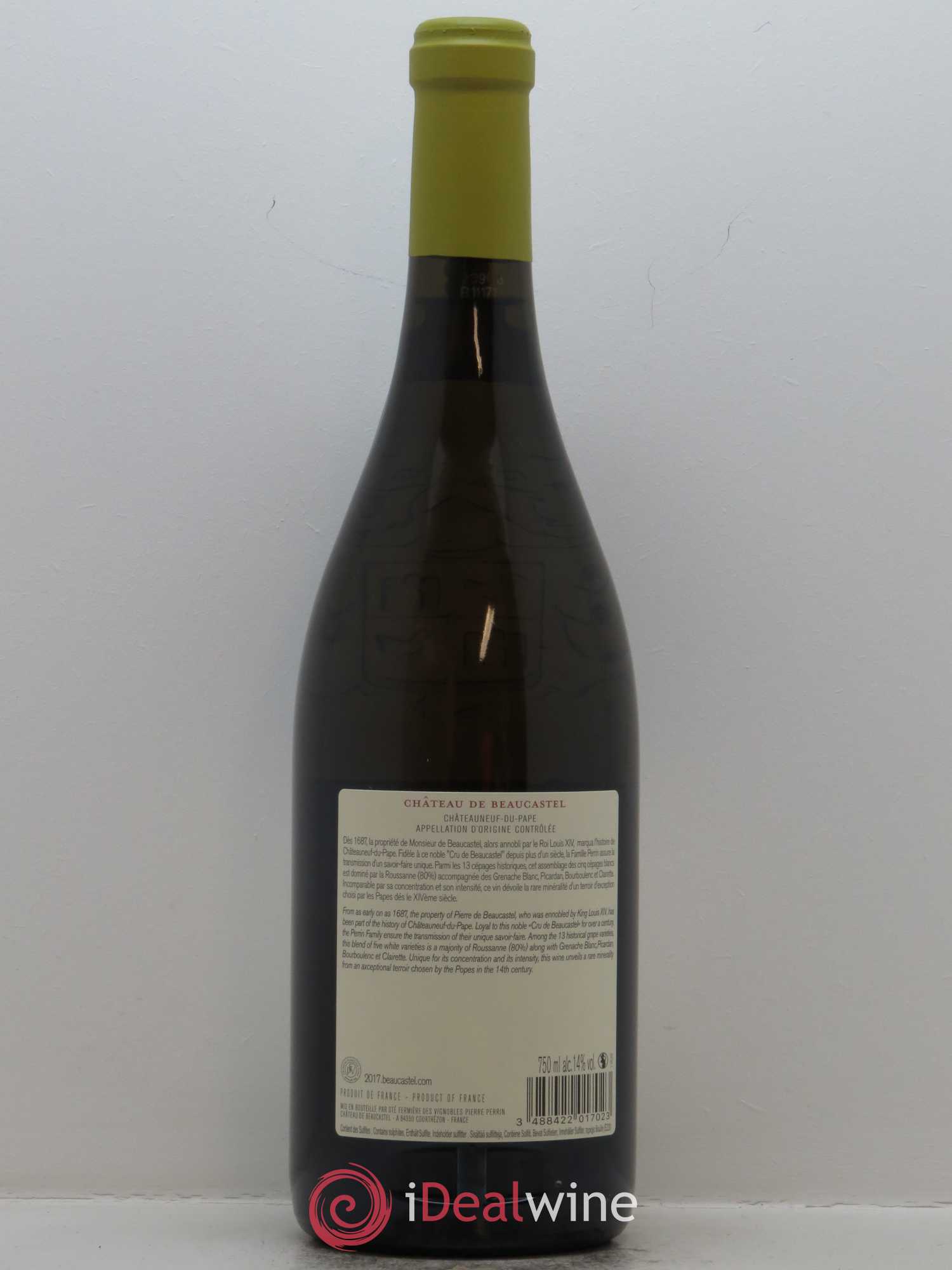 Châteauneuf-du-Pape Château de Beaucastel Famille Perrin 2017 - Lot de 1 bouteille - 1
