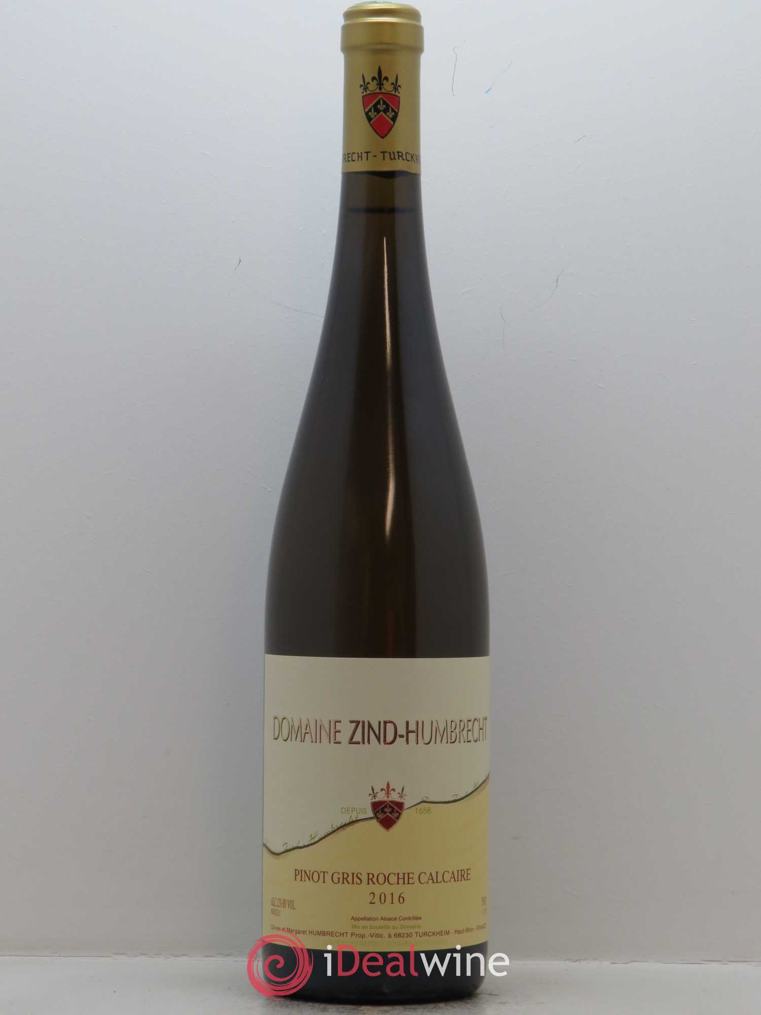 Alsace Pinot Gris Roche Calcaire Zind-Humbrecht (Domaine) 2016 - Lot de 1 bouteille - 0