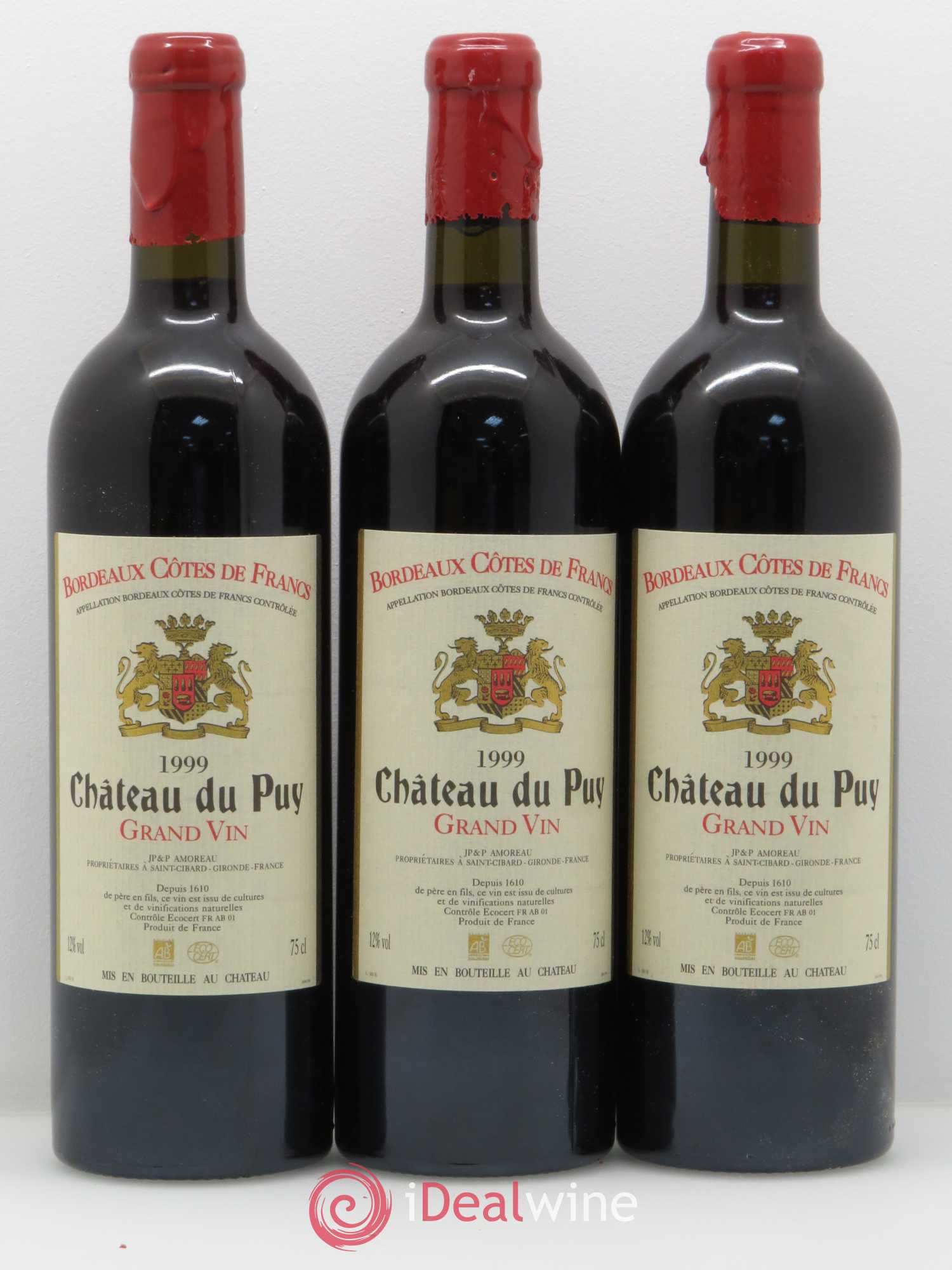 Château Le Puy Château du Puy 1999 - Lot de 6 bouteilles - 1