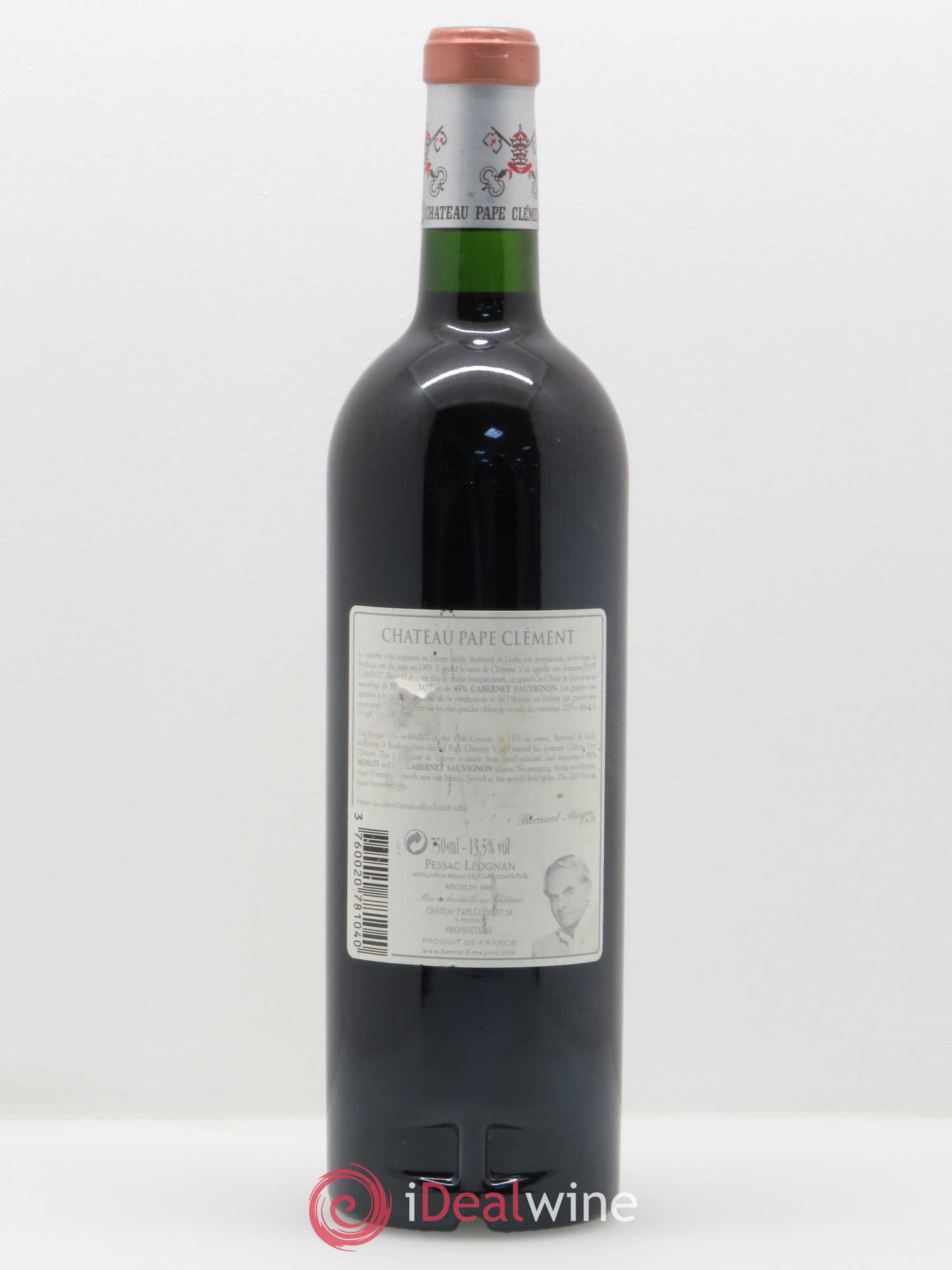 Château Pape Clément Cru Classé de Graves 2005 - Lot de 1 bouteille - 1