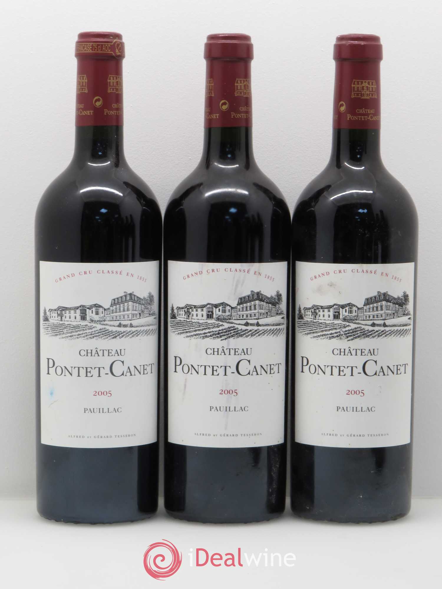 Château Pontet Canet 5ème Grand Cru Classé 2005 - Lot de 6 bouteilles - 1