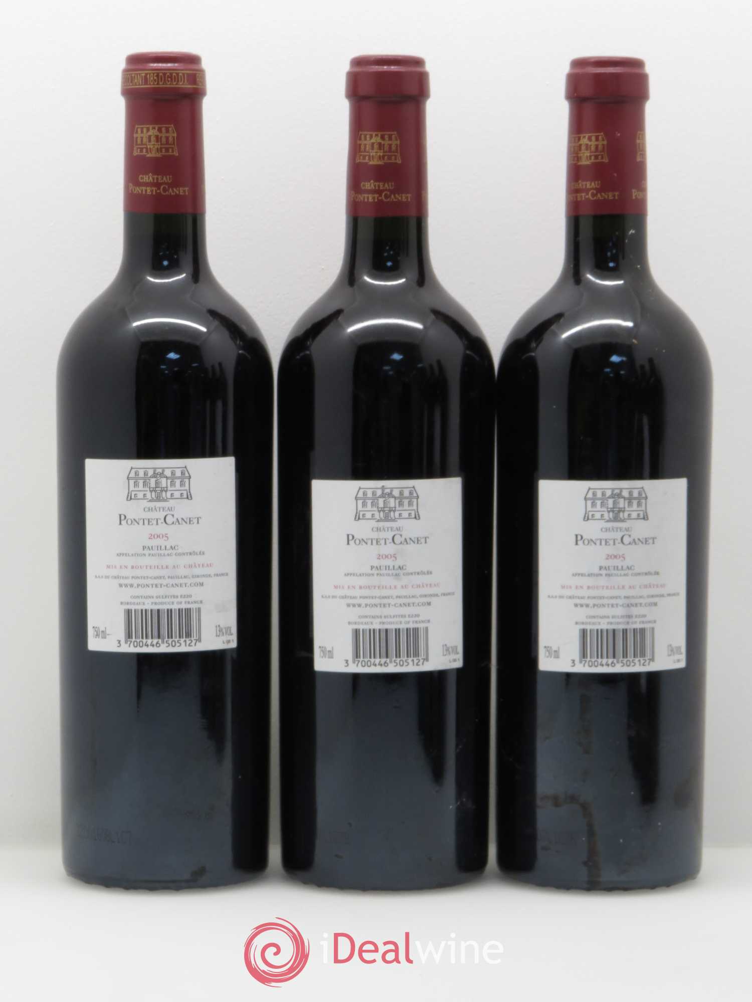 Château Pontet Canet 5ème Grand Cru Classé 2005 - Lot de 6 bouteilles - 2