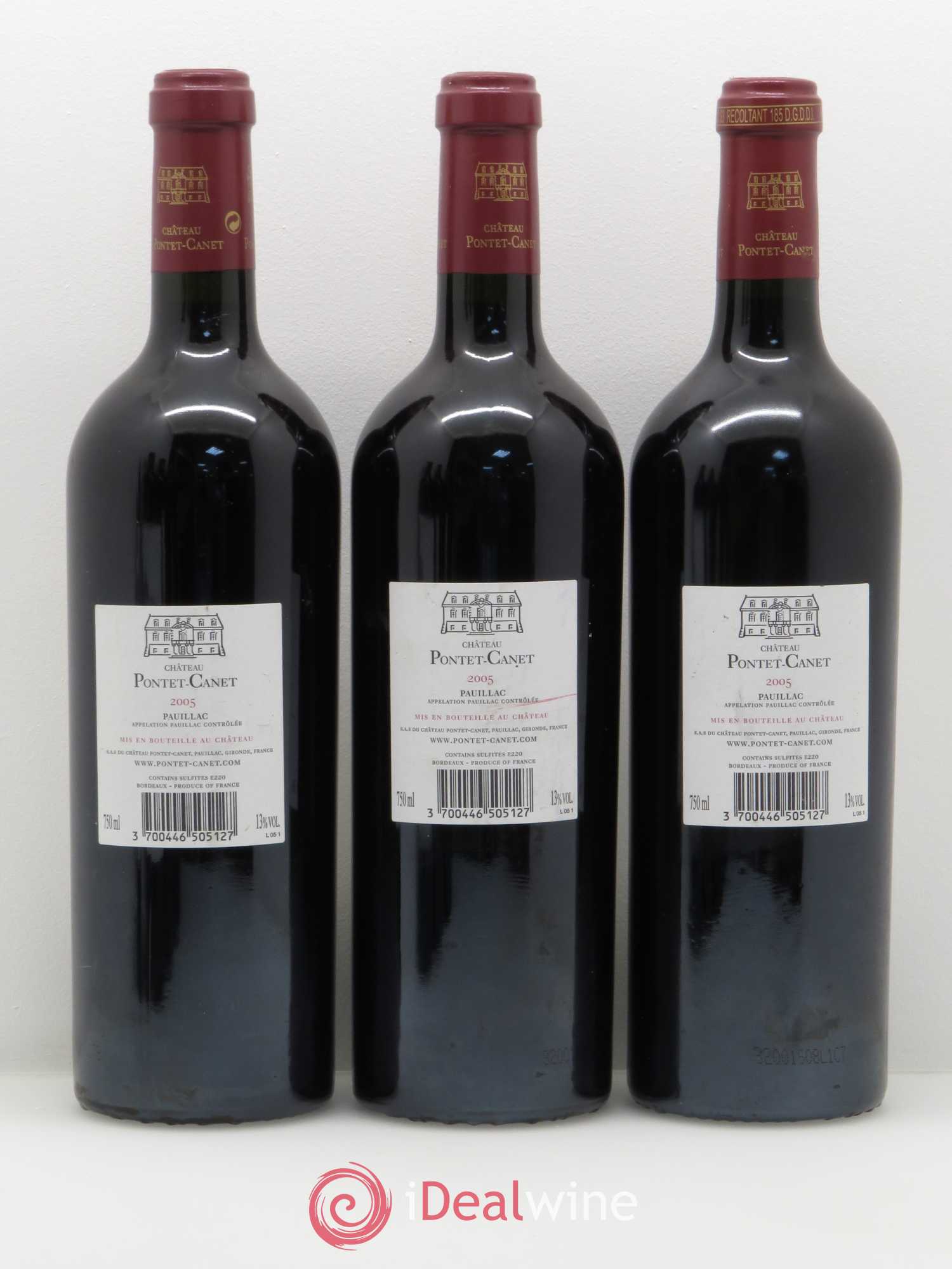 Château Pontet Canet 5ème Grand Cru Classé 2005 - Lot de 6 bouteilles - 4