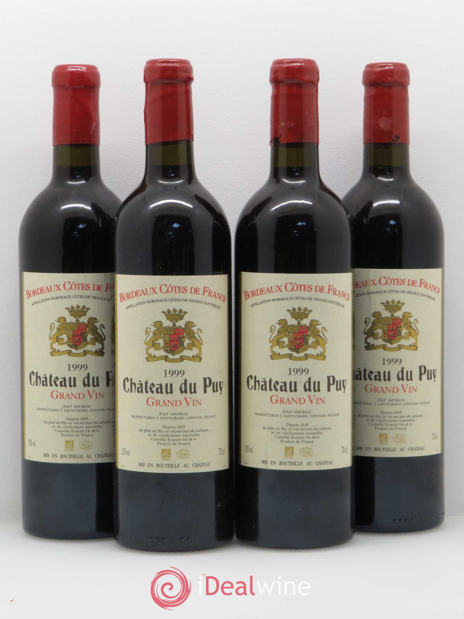 Château Le Puy Château du Puy 1999 - Posten von 4 Flaschen - 0