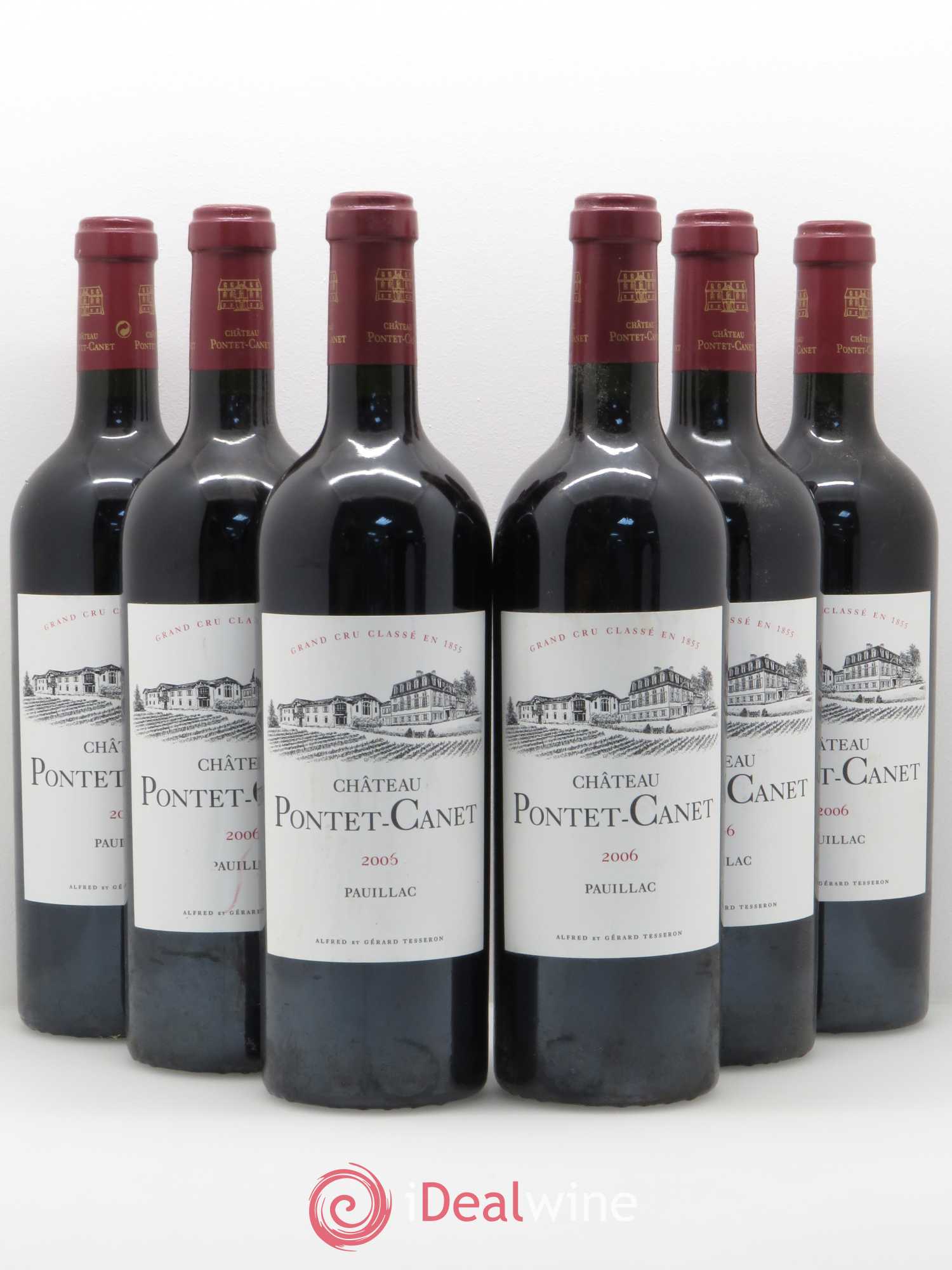 Château Pontet Canet 5ème Grand Cru Classé 2006 - Lot de 6 bouteilles - 0