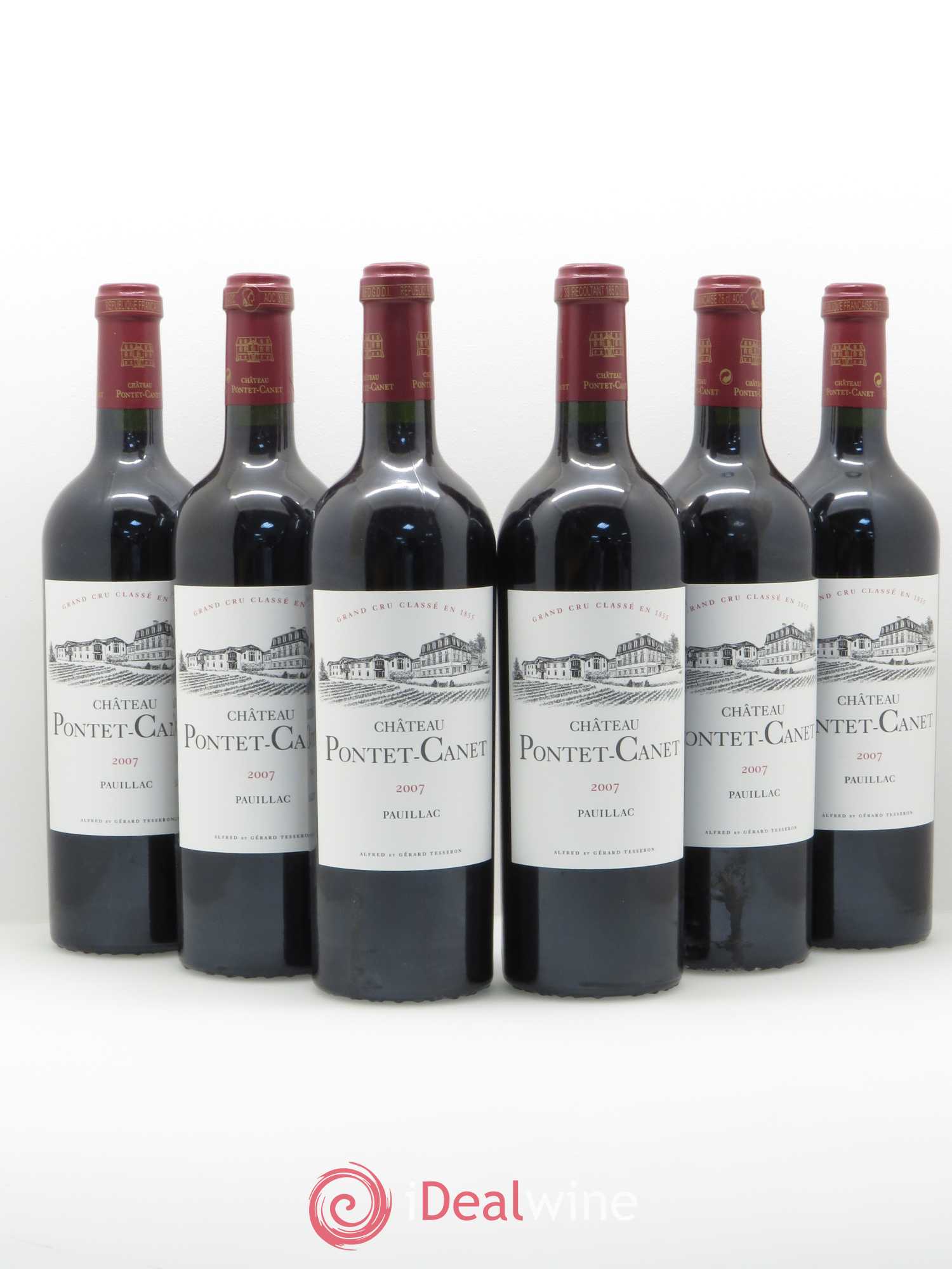 Château Pontet Canet 5ème Grand Cru Classé 2007 - Lot de 6 bouteilles - 0