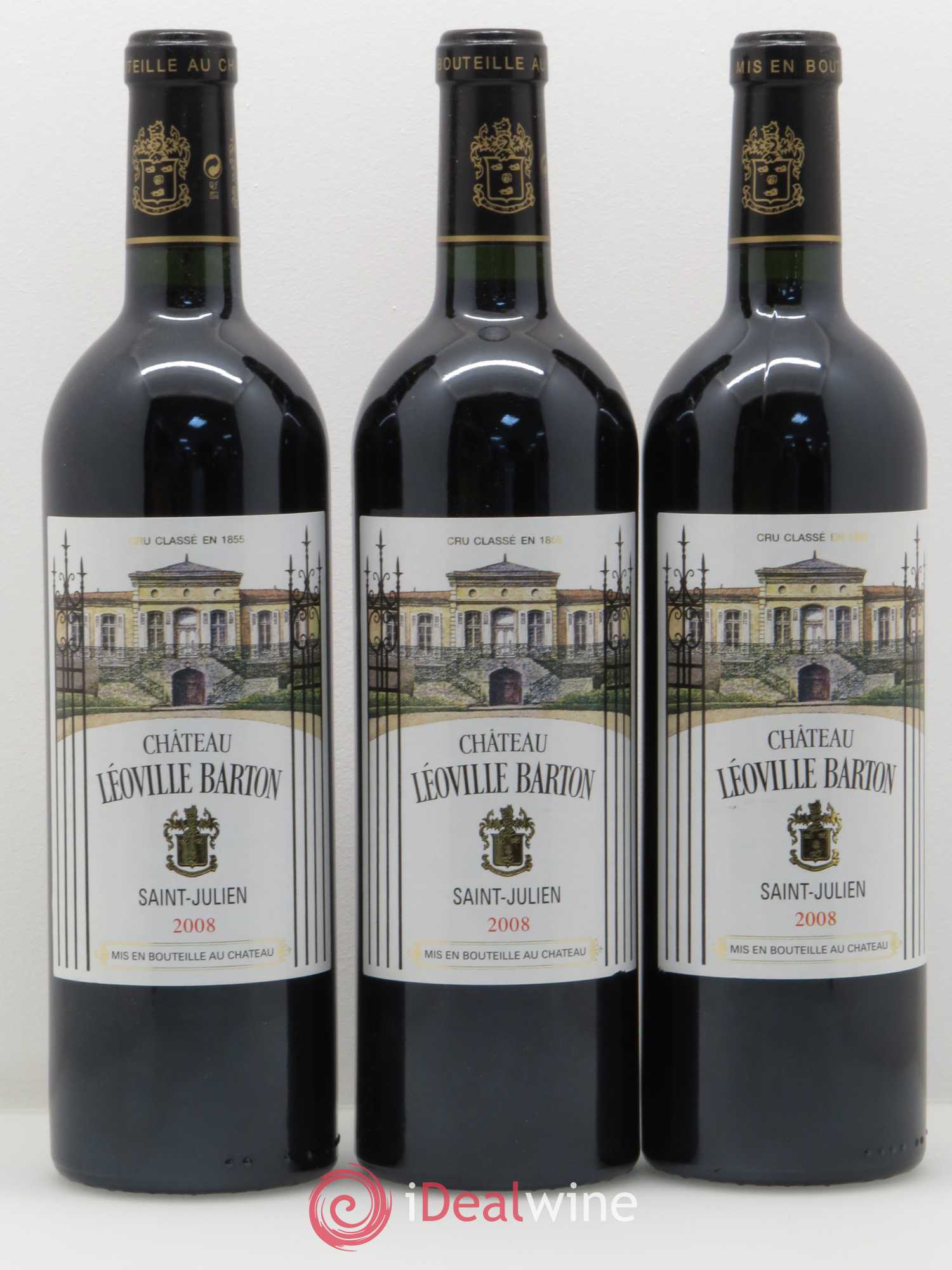Château Léoville Barton 2ème Grand Cru Classé 2008 - Lot de 6 bouteilles - 1