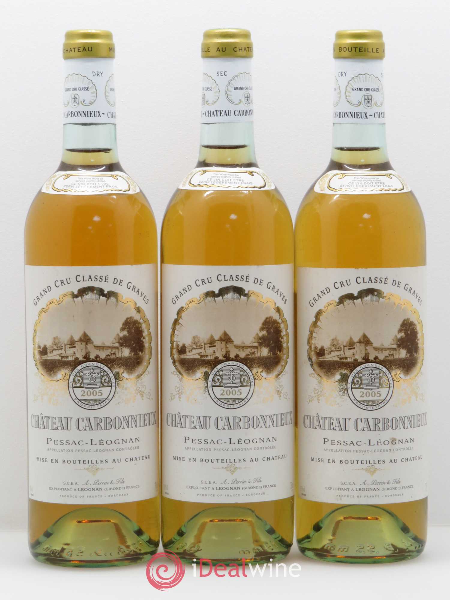 Château Carbonnieux Cru Classé de Graves 2005 - Lot de 5 bouteilles - 1