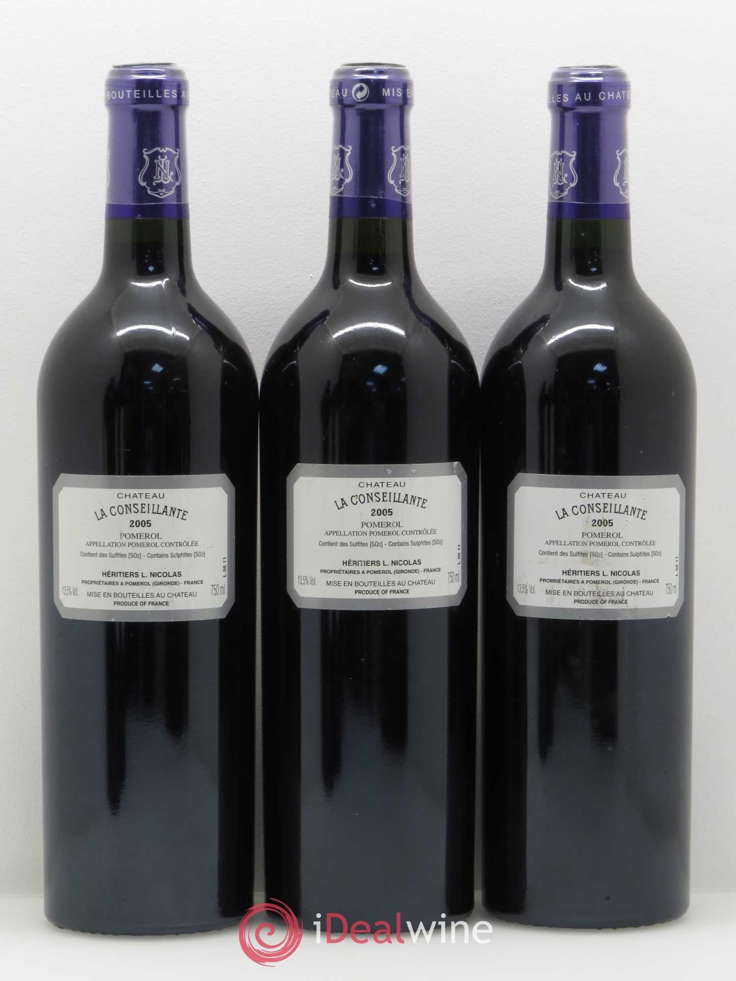 Château la Conseillante 2005 - Lot de 5 bouteilles - 2