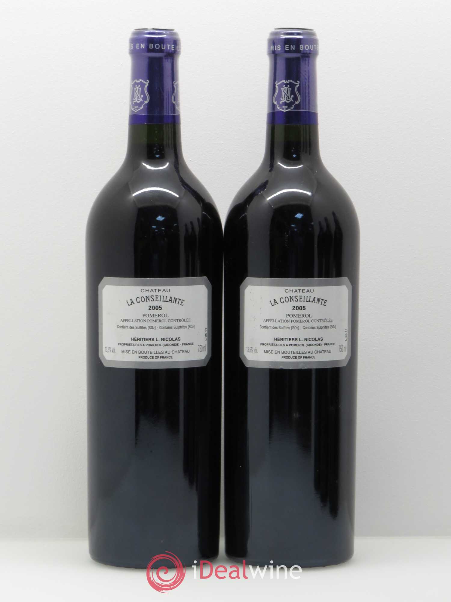 Château la Conseillante 2005 - Lot de 5 bouteilles - 4