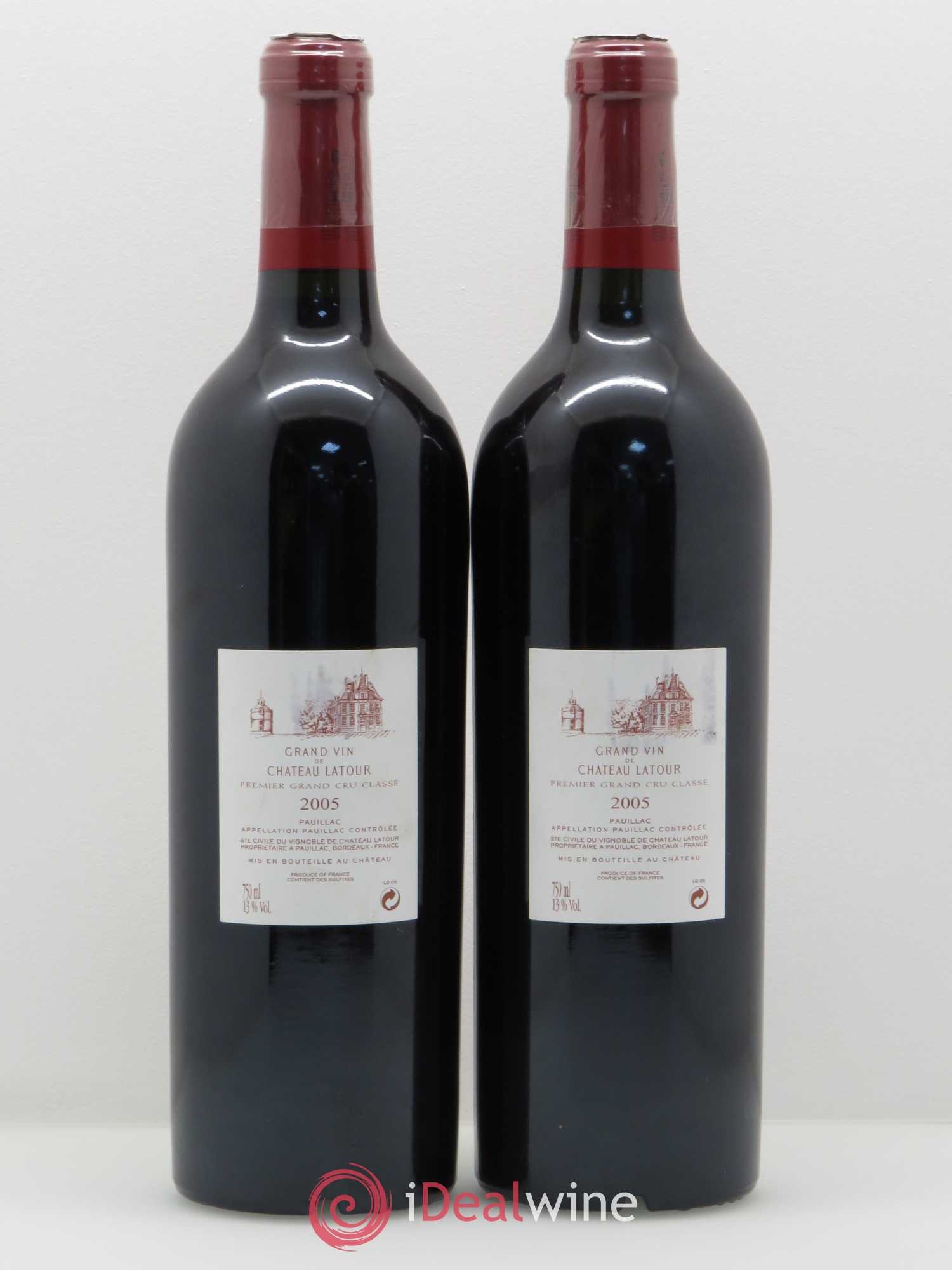 Château Latour 1er Grand Cru Classé 2005 - Lot de 2 bouteilles - 1