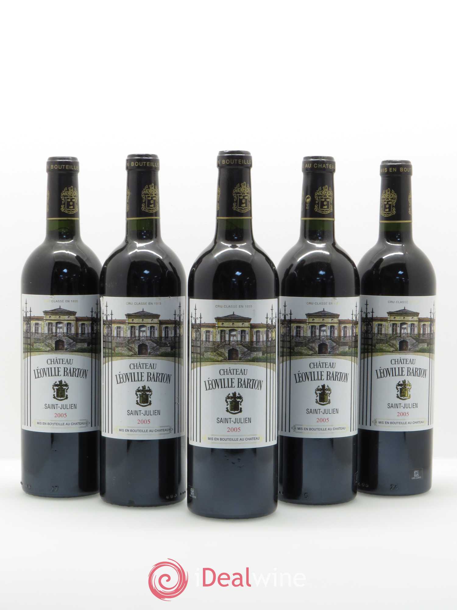 Château Léoville Barton 2ème Grand Cru Classé 2005 - Lot de 5 bouteilles - 0