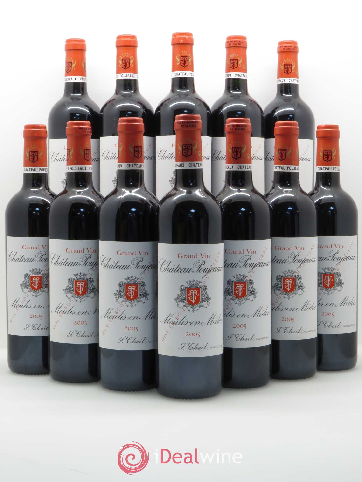 Château Poujeaux 2005 - Lot de 12 bouteilles - 0