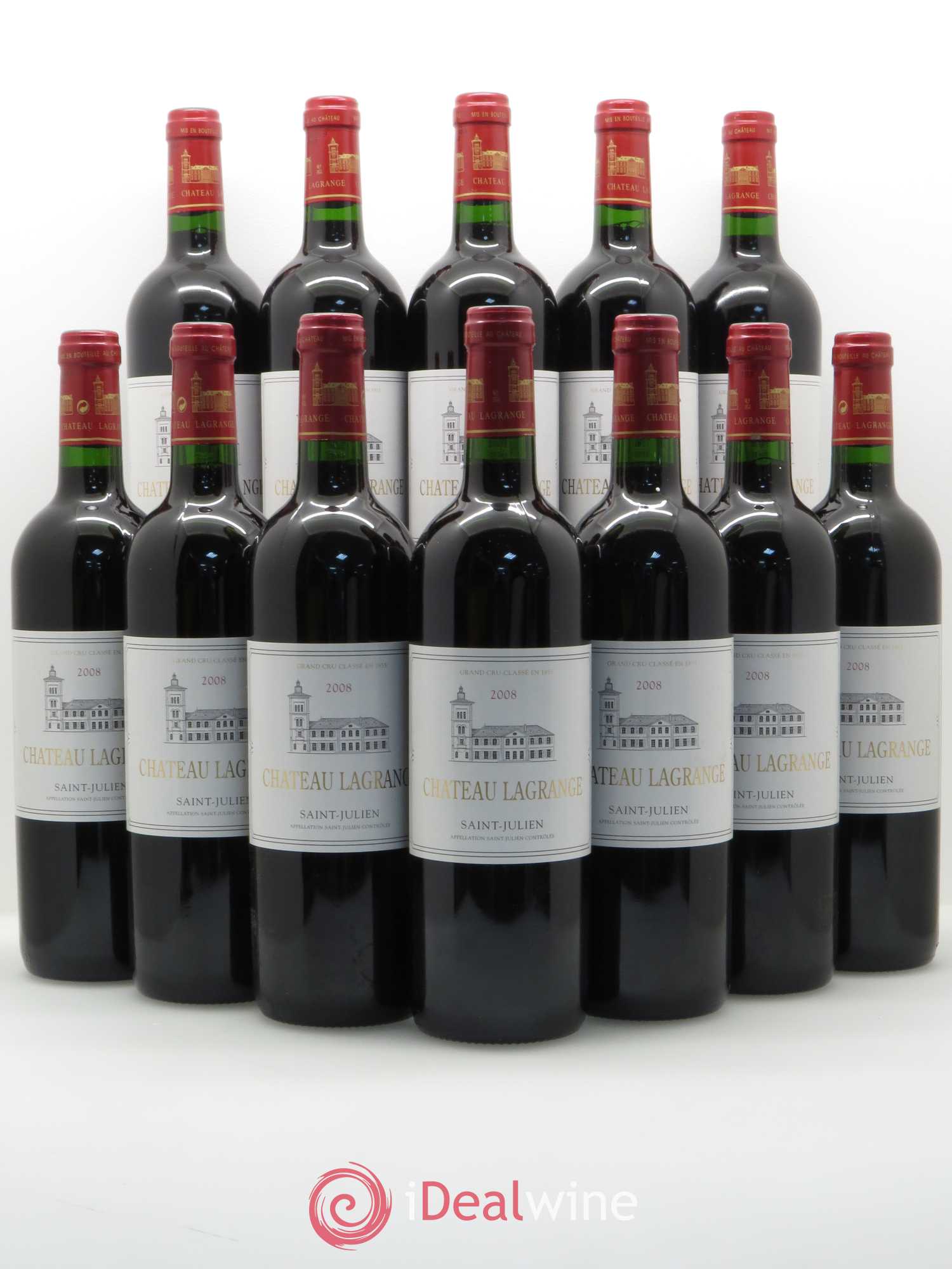 Château Lagrange 3ème Grand Cru Classé 2008 - Lot de 12 bouteilles - 0