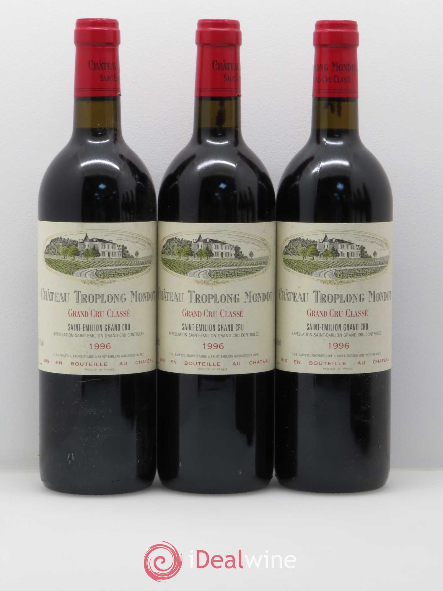 Château Troplong Mondot 1er Grand Cru Classé B 1996 - Lot de 6 bouteilles - 2