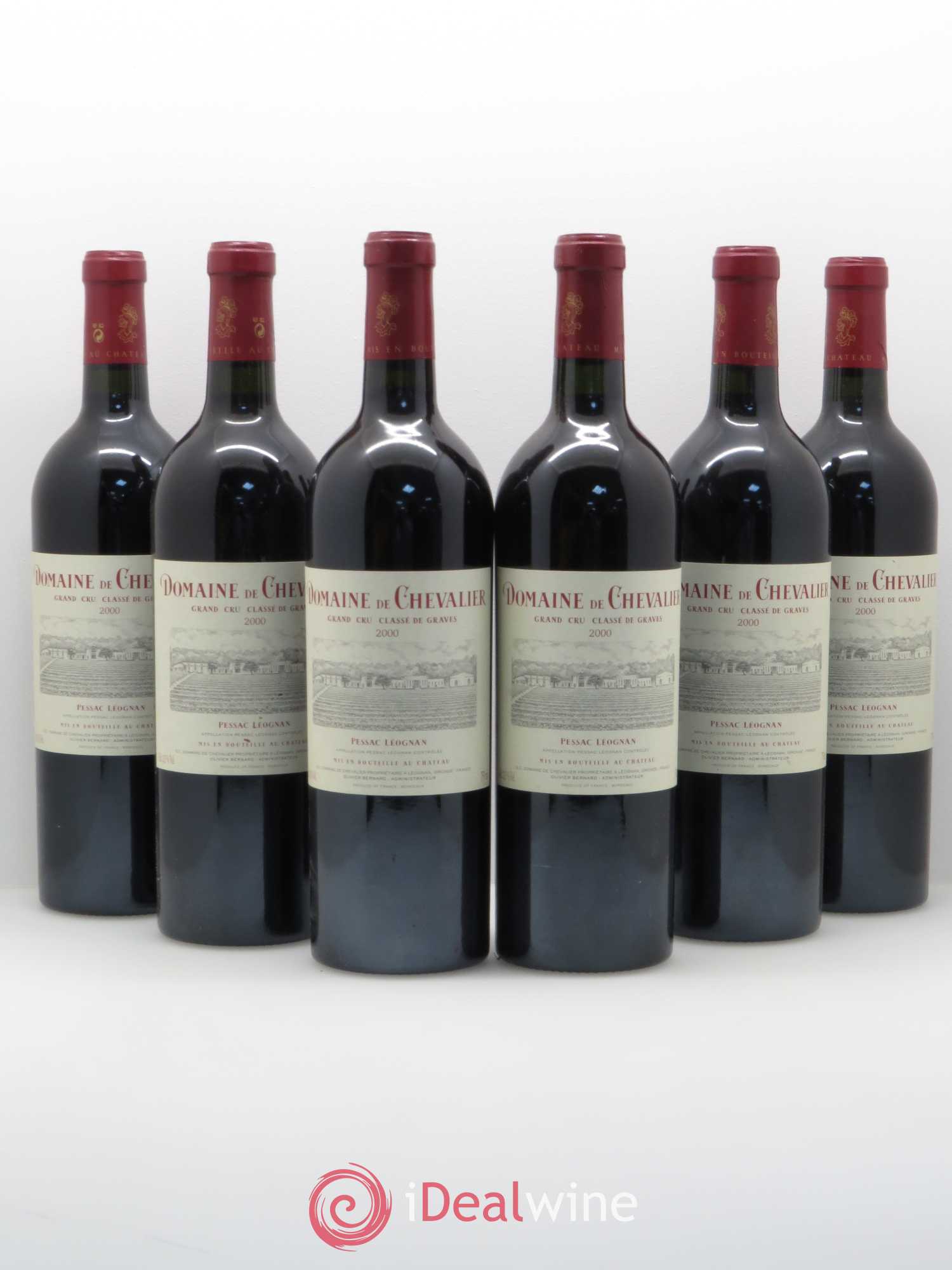 Domaine de Chevalier Cru Classé de Graves 2000 - Lot de 6 bouteilles - 0